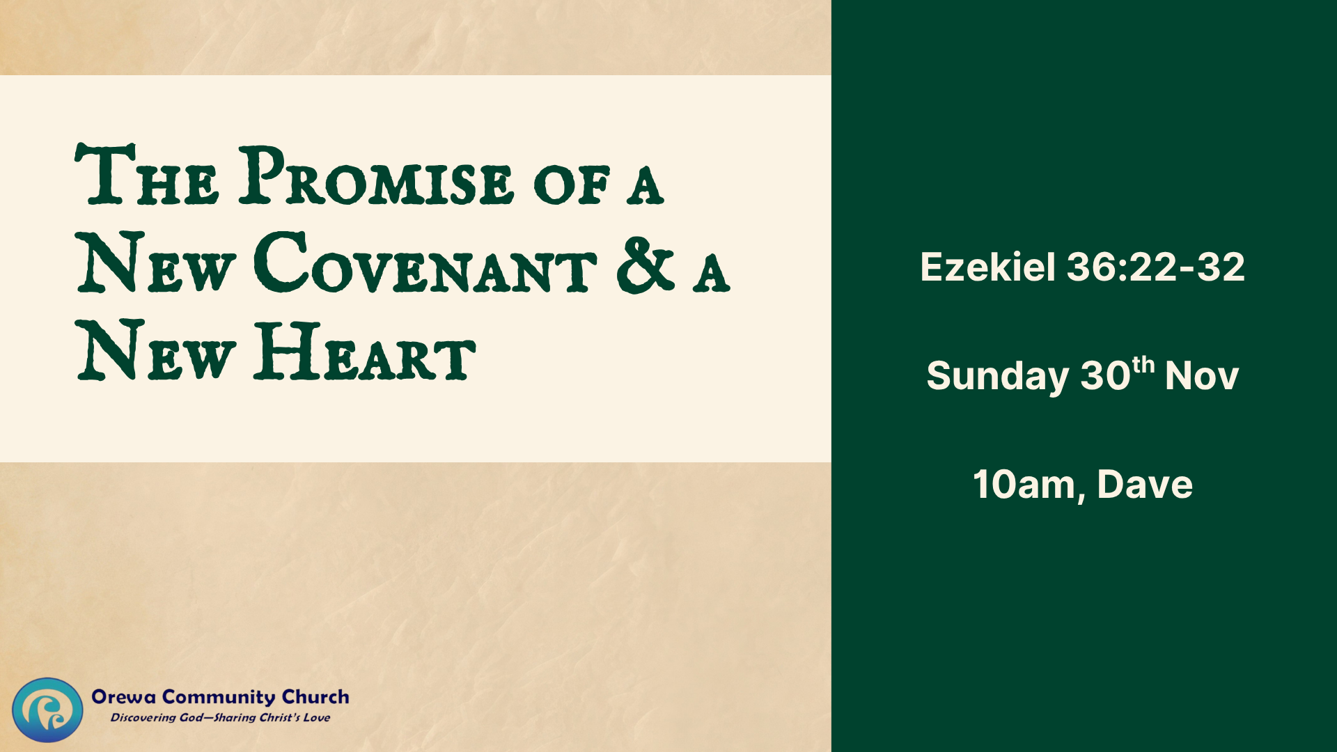 Lessons from Ezekiel - God's glory, judgement &amp; restoration.  