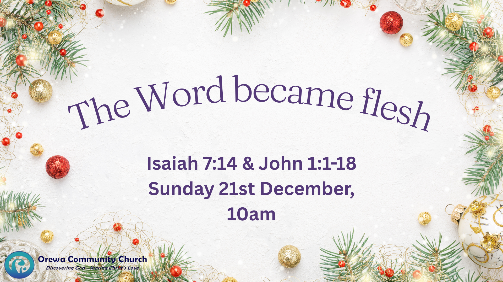The Word become flesh