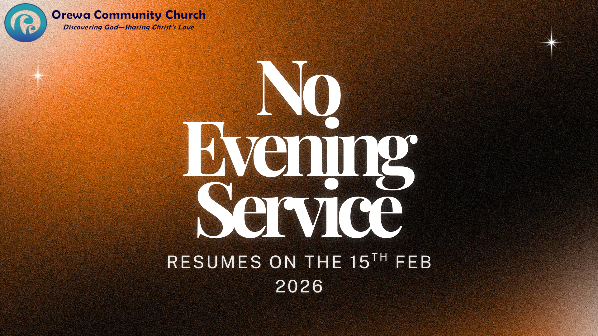 No Evening Service 