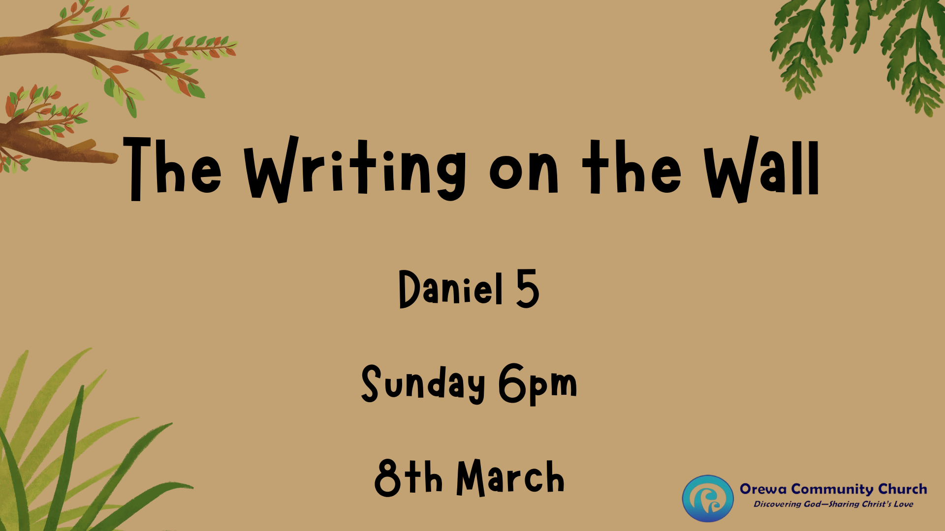 The Writing on the Wall - Daniel 5