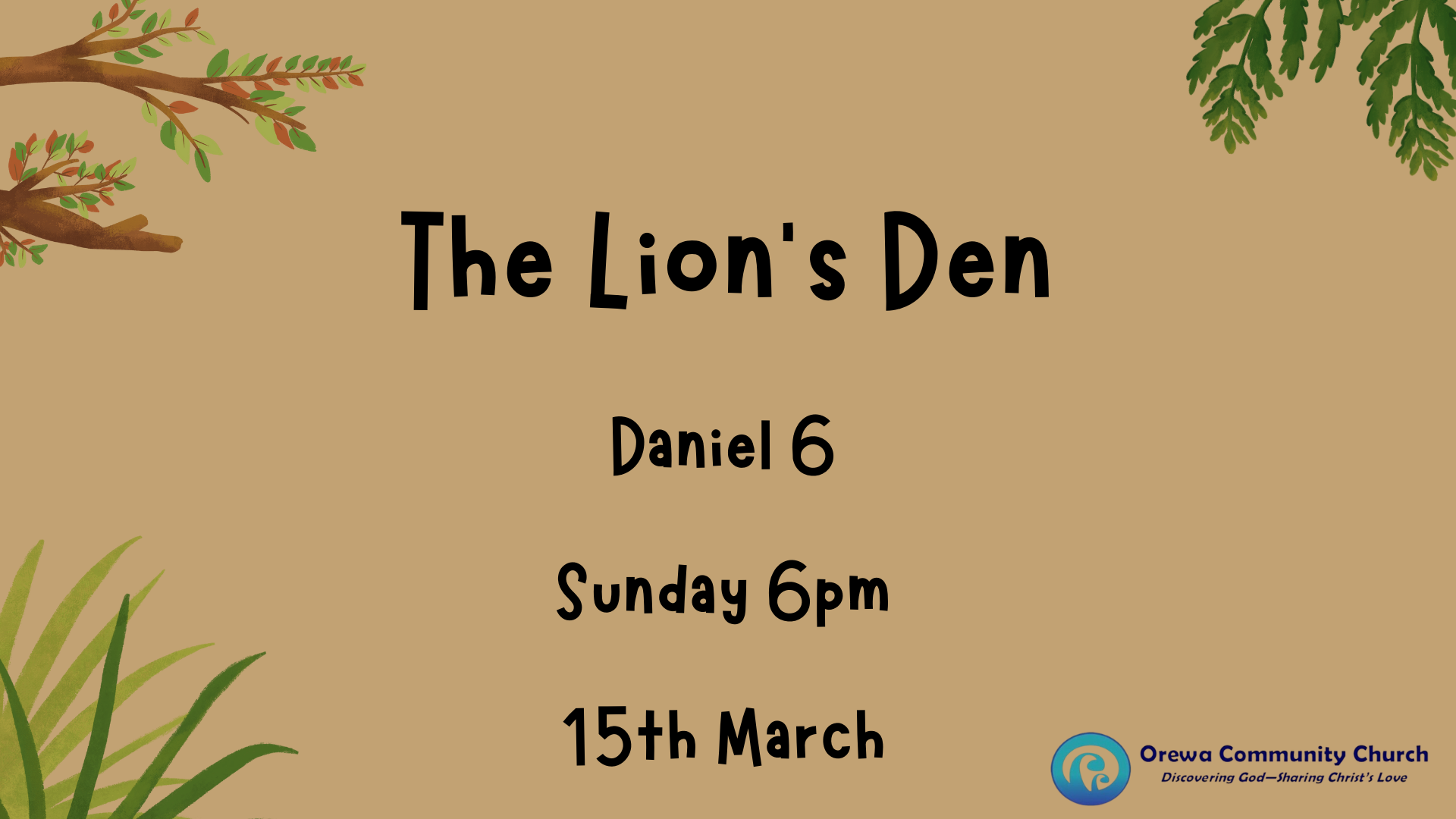 The Lion's Den - Daniel 6