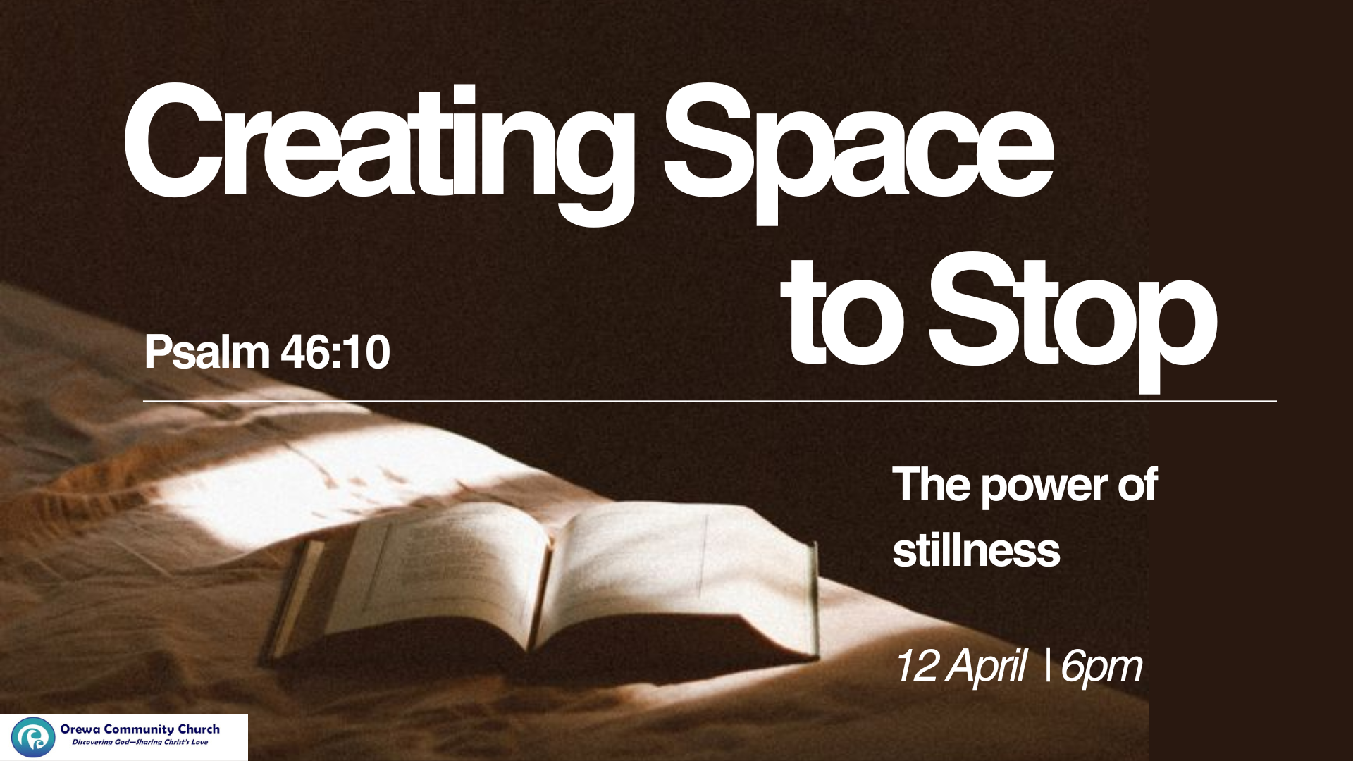 Creating Space to Stop