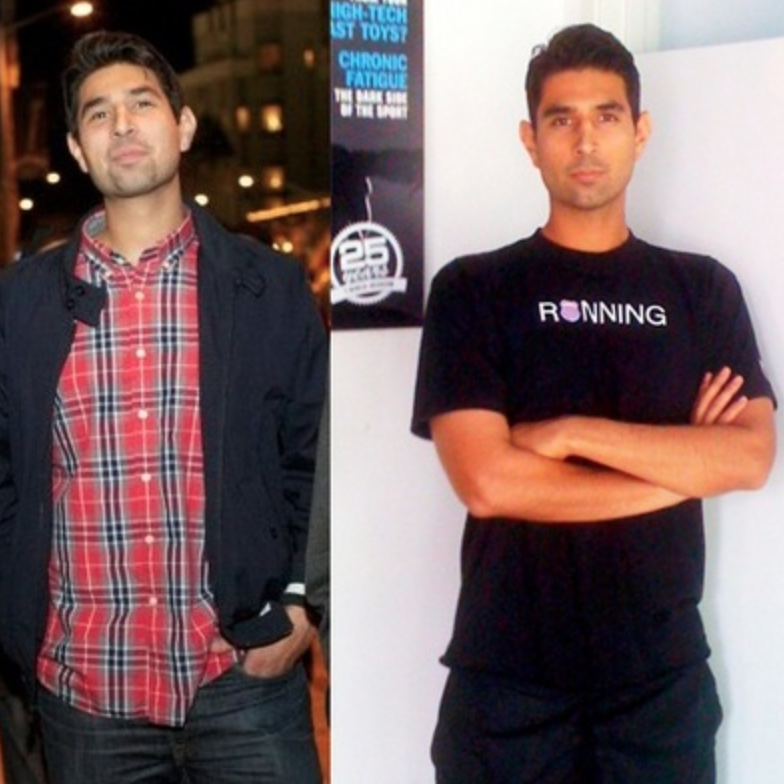 Joe, before and after