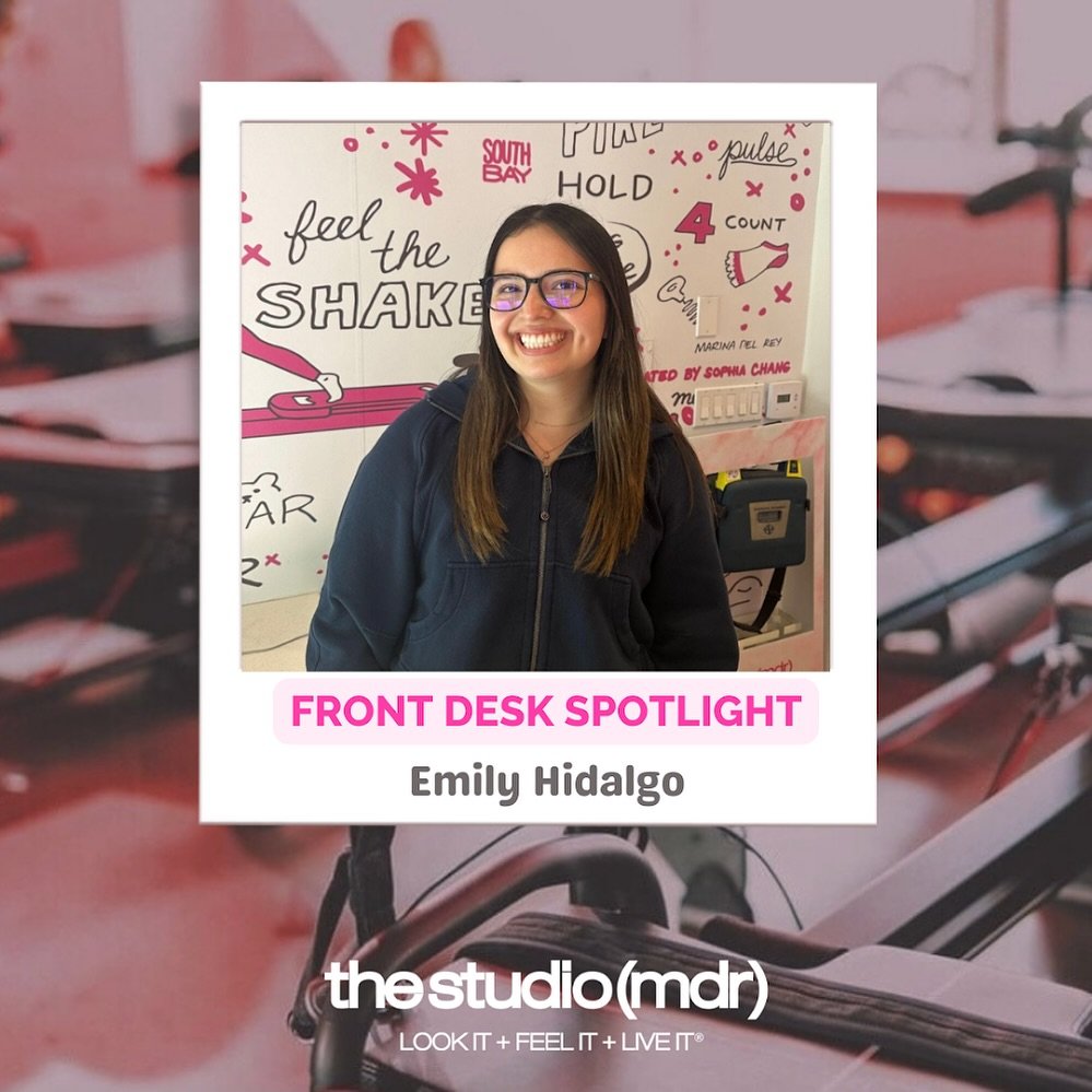 Let&rsquo;s hear more from Front Desk Associate Emily Hidalgo ⬇️⁣
⁣
💕 What brought you to The Studio (MDR)? 💕⁣
I was looking for a new job and wanted to be in a supportive and motivating environment. The Studio (MDR) was very close to me and when I