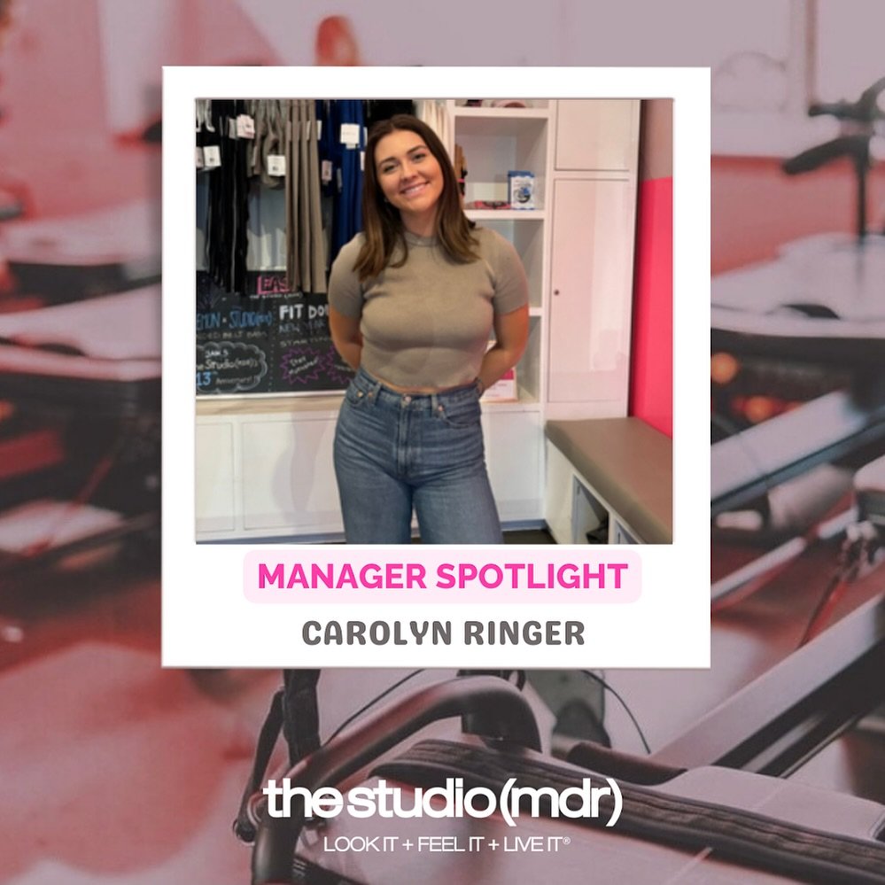 Let&rsquo;s hear more from one of our amazing Managers, Carolyn! 

What brought you to The Studio (MDR)? 💕 

Before coming to The Studio (MDR) I was working in weddings and events, and while I loved it - I found that my work/life balance, especially