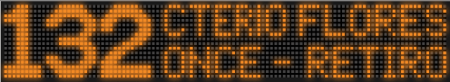 Modelo: 16105 Columnas: 105 LED Largo: 166 cm