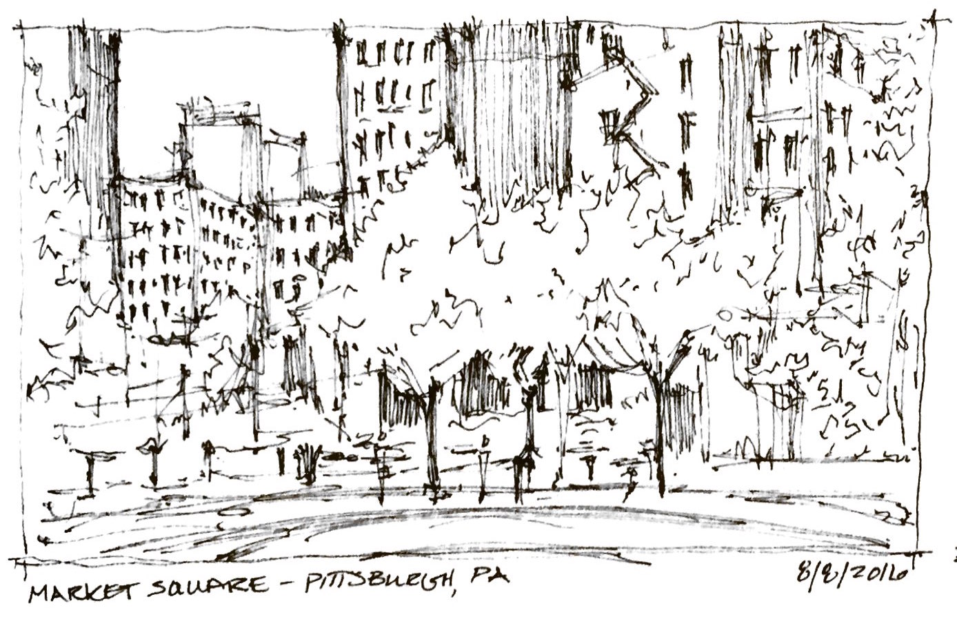 USA - Market Square, Pittsburgh PA