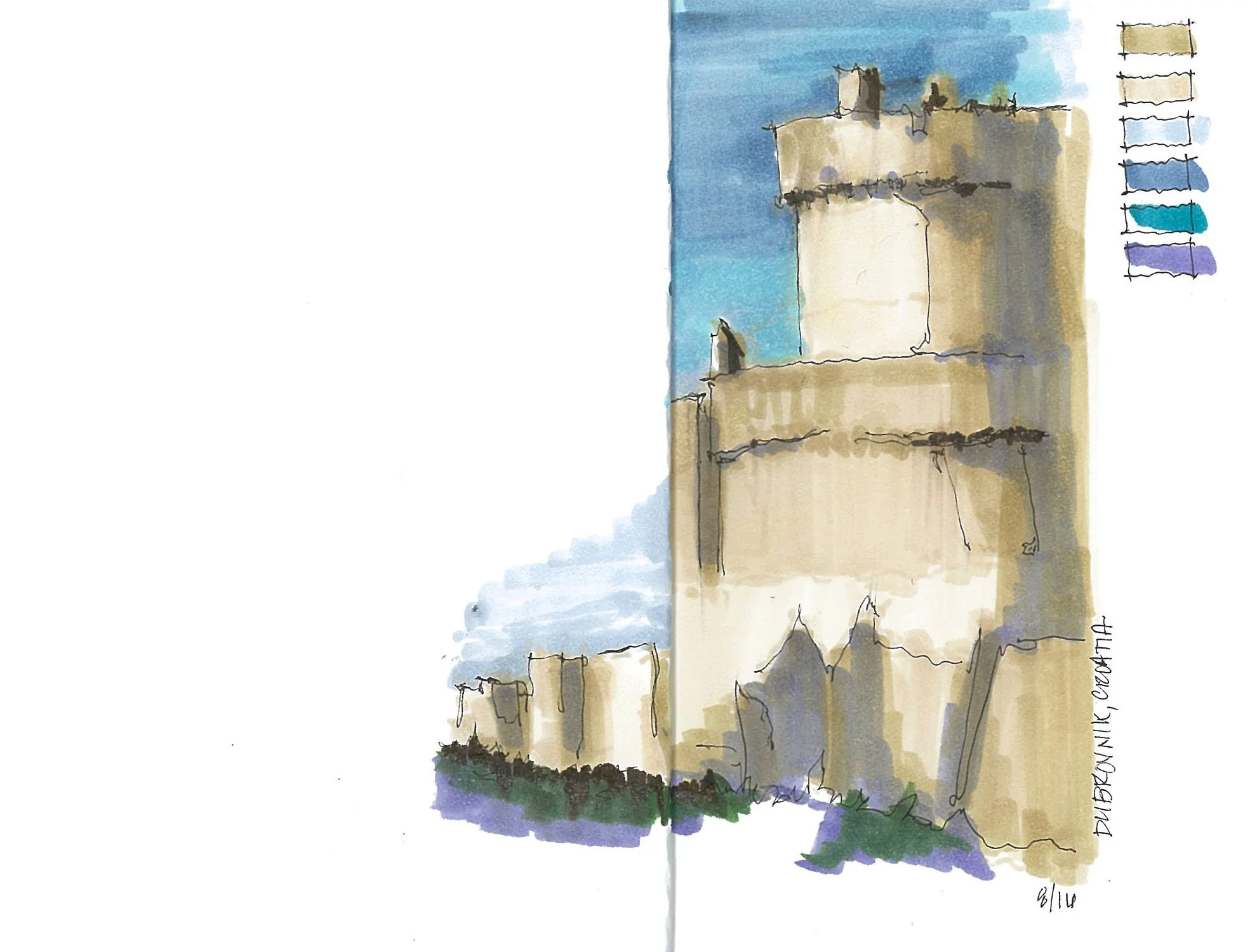 UDA Lunchtime Sketch - Croatia