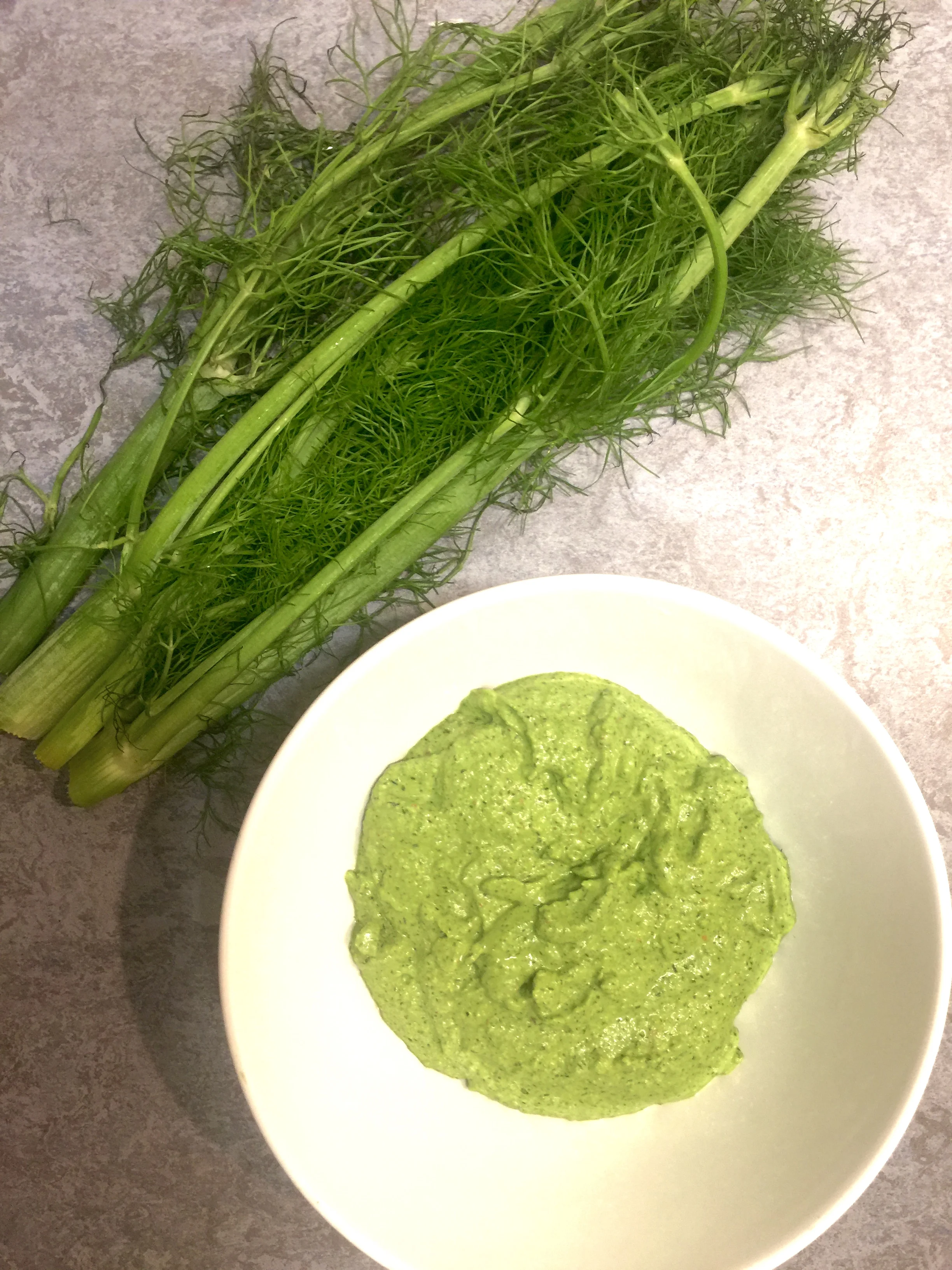 Fennel Almond Spinach Pesto