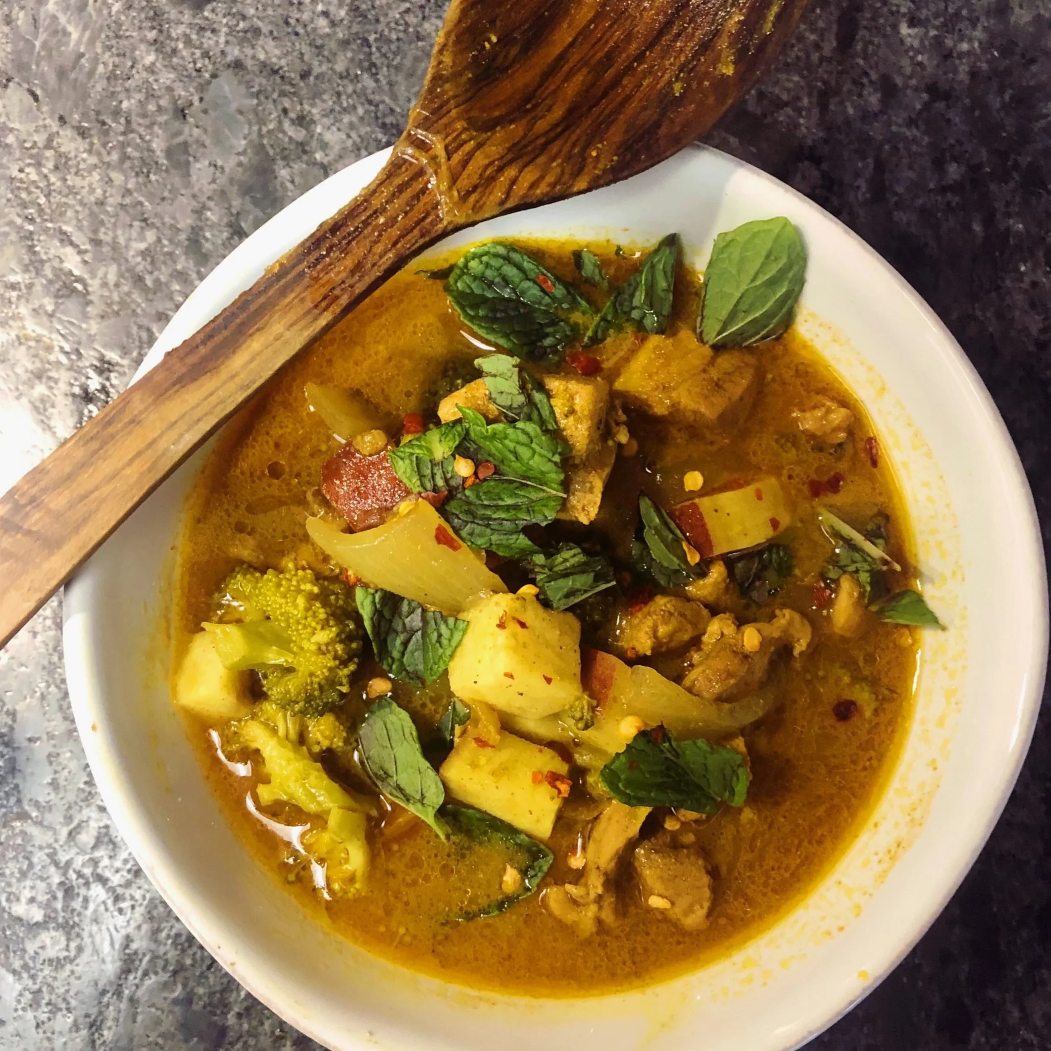 Indian Chicken &amp; Mint Stew