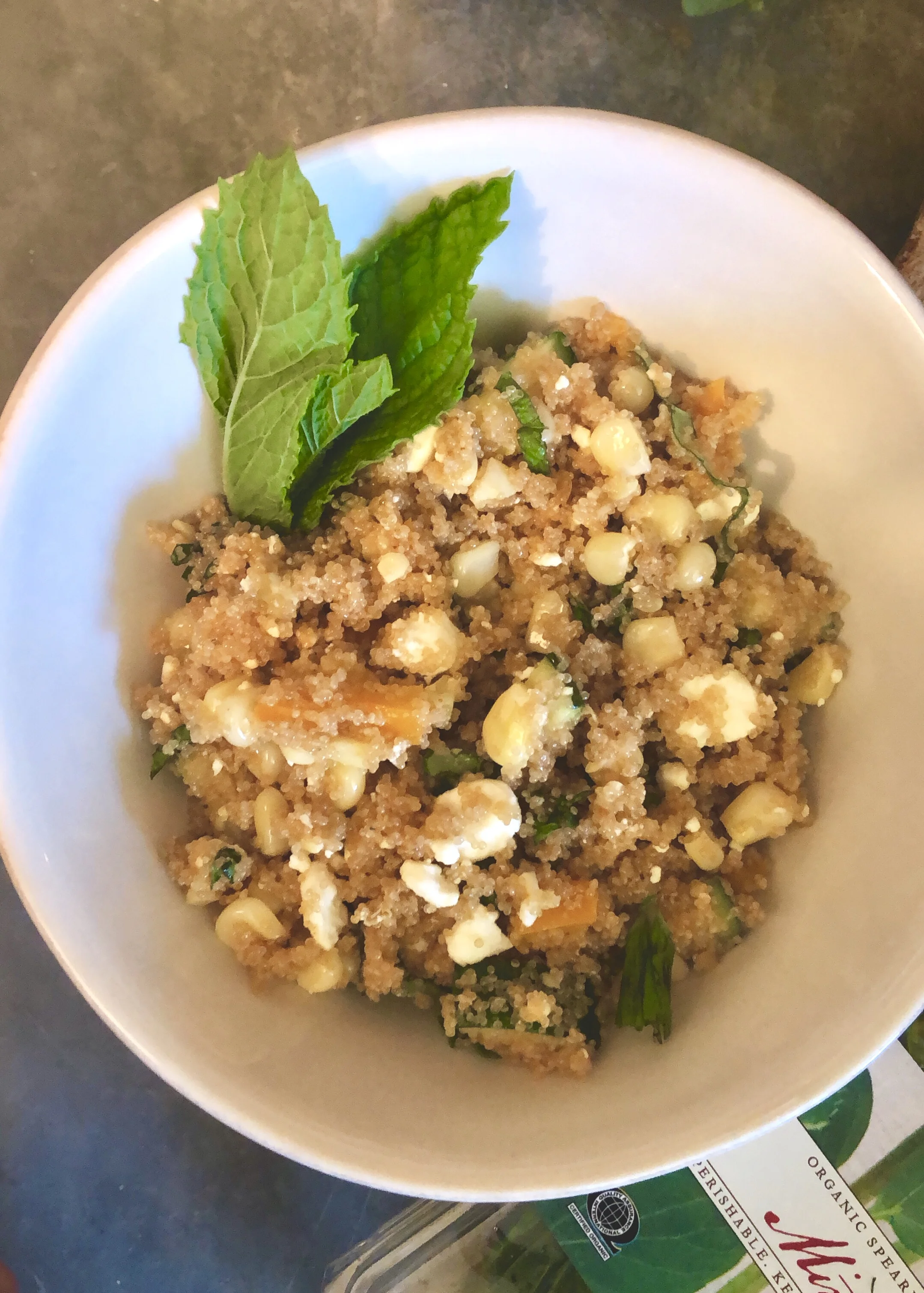 Amaranth, Sweet Corn, &amp; Zucchini Summer Salad