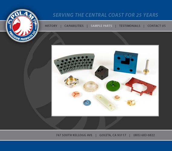 Polam Parts Manufacture Web Design