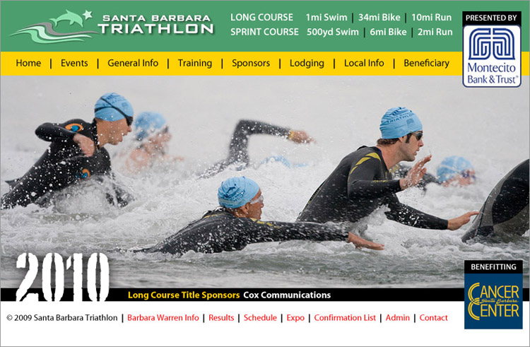 Santa Barbara Triathlon Web Design