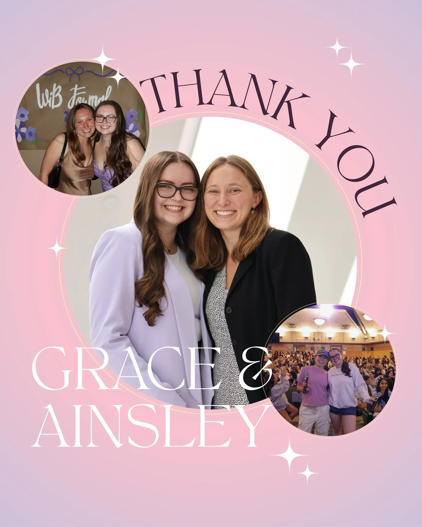 We cannot thank our amazing Co-Presidents enough for all of their incredible dedication and impact they brought to WiB this year! Grace and Ainsley, you both embody the true mission of WiB, empowering young women to grow personally and professionally