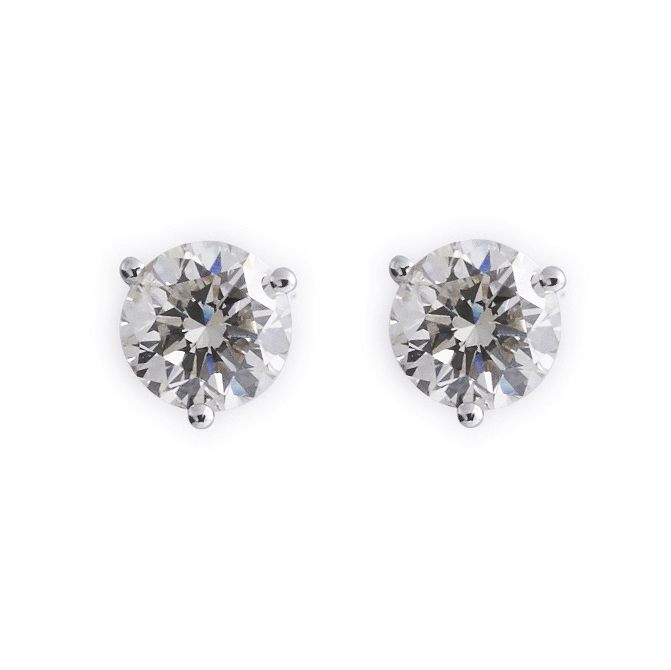 3.00ct Round Brilliant Diamond Studs