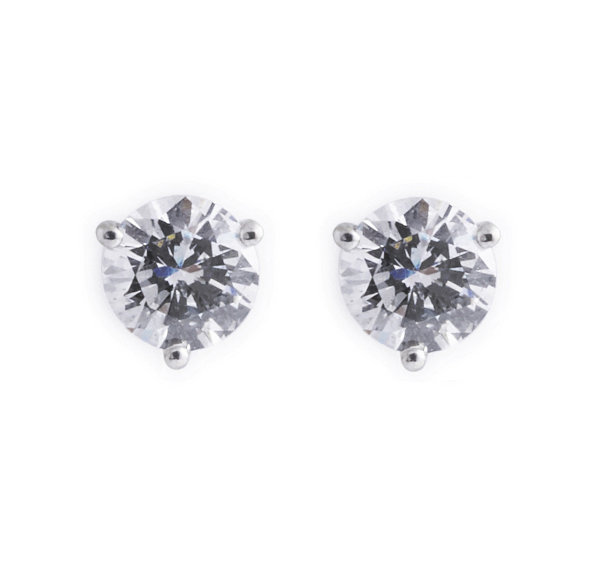 2.03ct Round Brilliant Diamond Studs