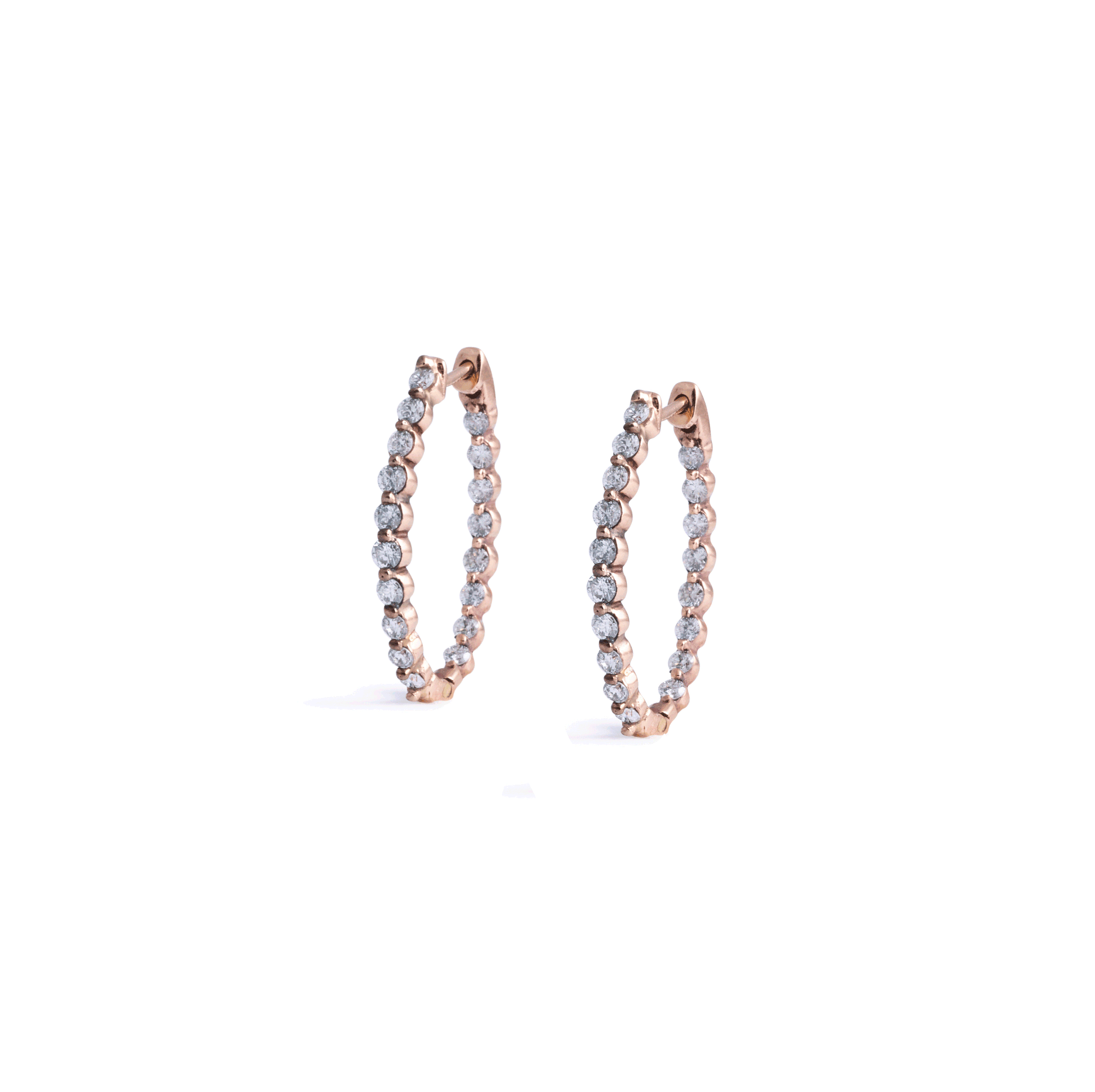 Oval Hoop Earrings