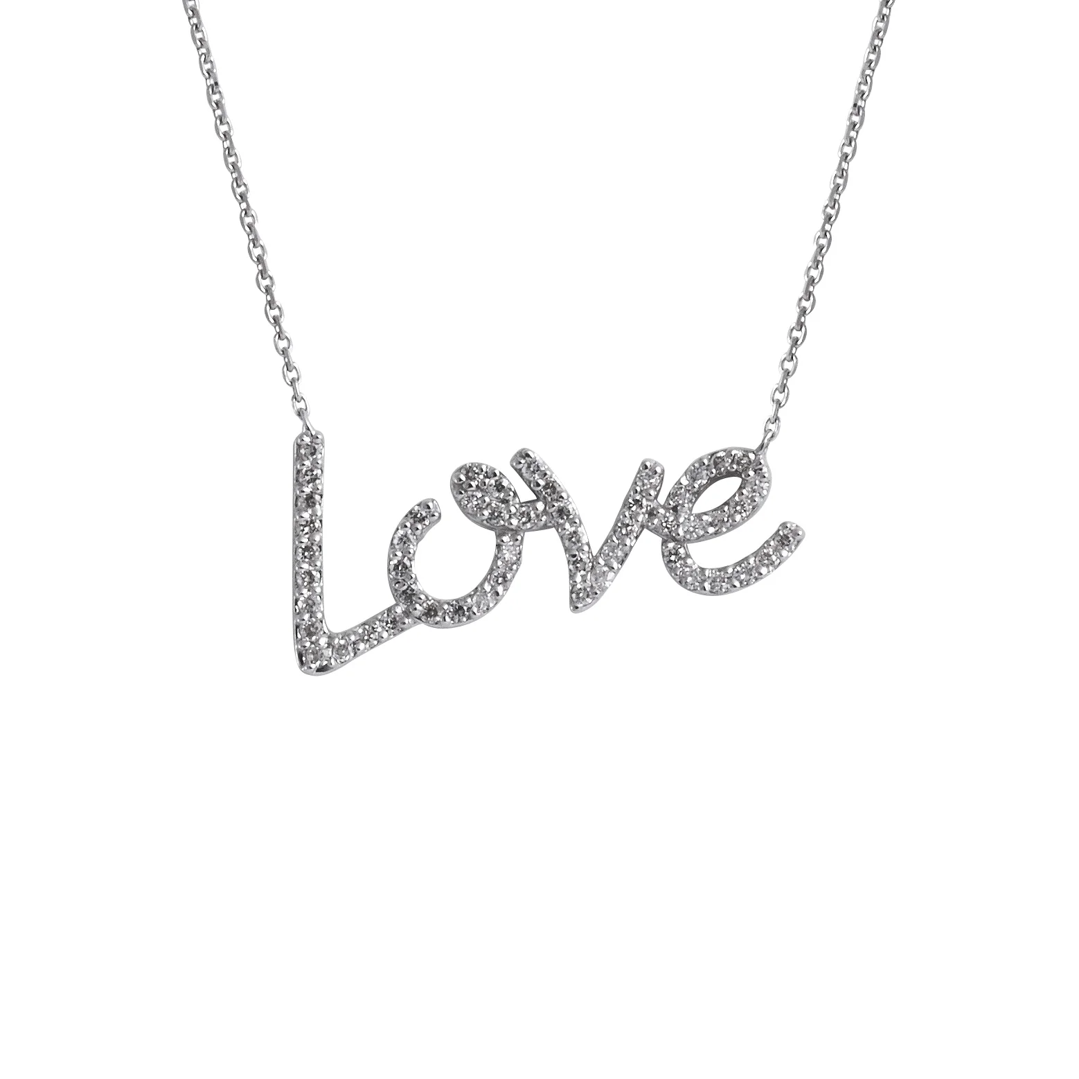 Diamond Love Pendant Necklace