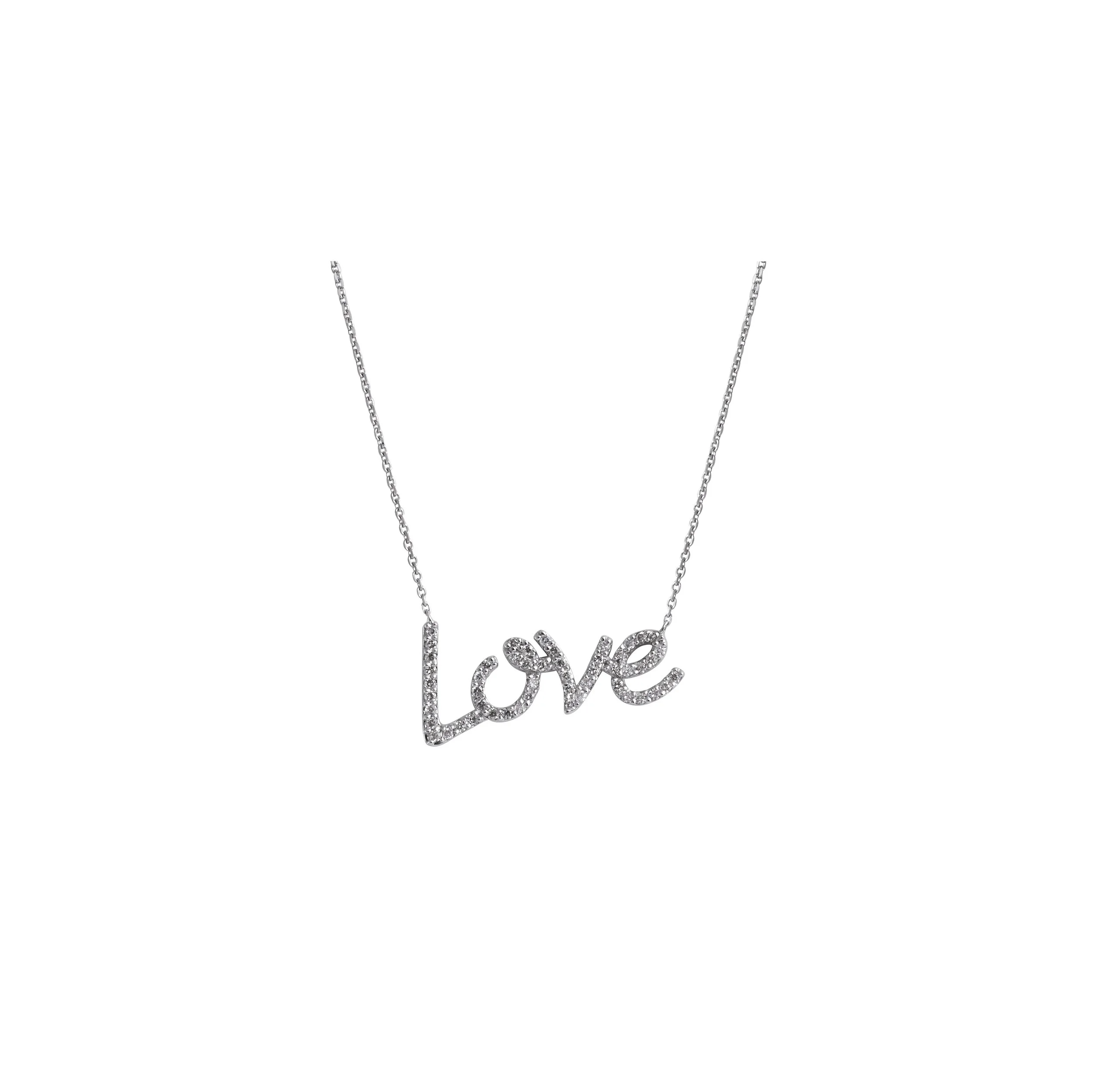 Diamond Love Pendant Necklace