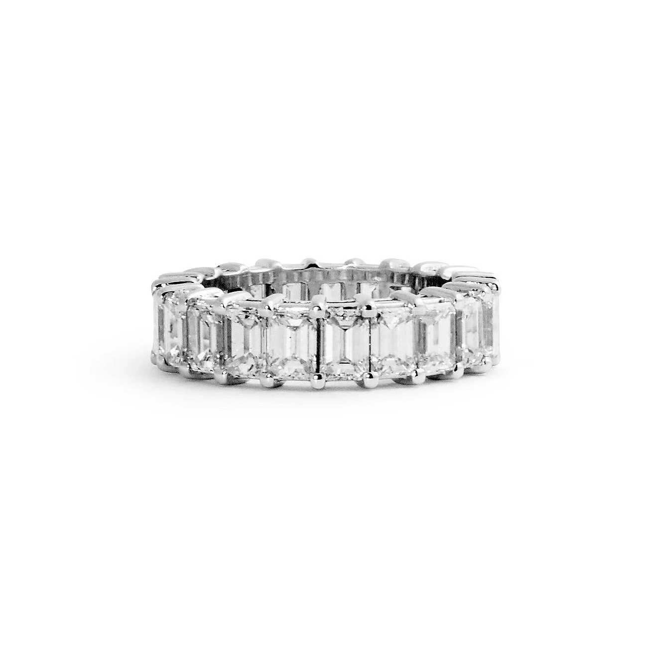 Emerald Cut Diamond Eternity Band