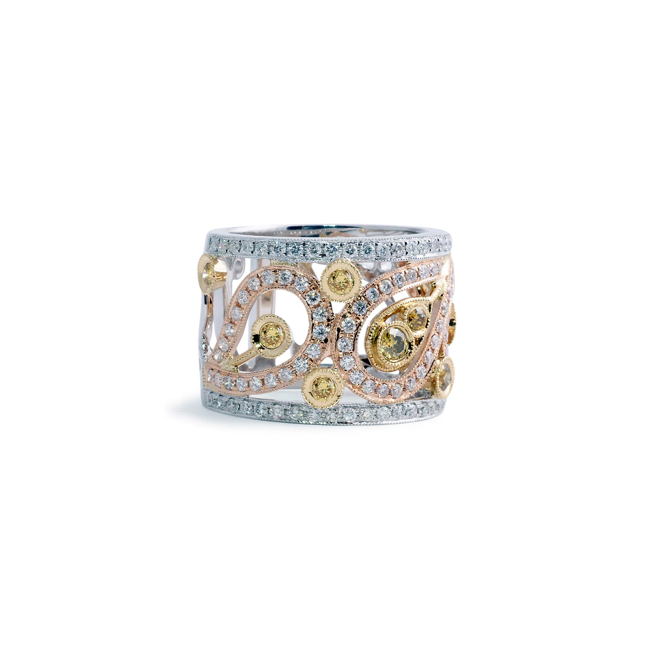 Ornate Diamond Wedding Band