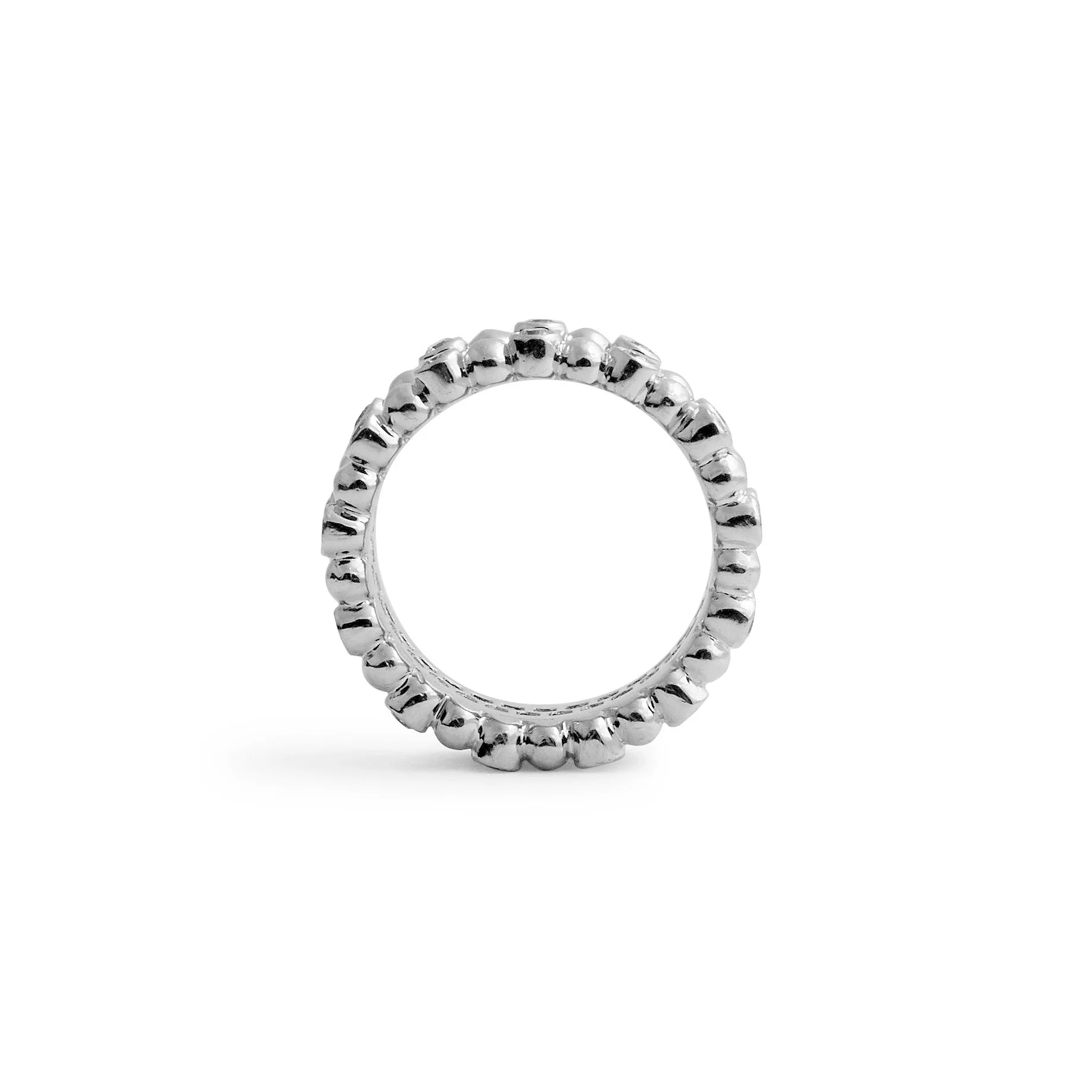 Round Brilliant Diamond Wedding Band