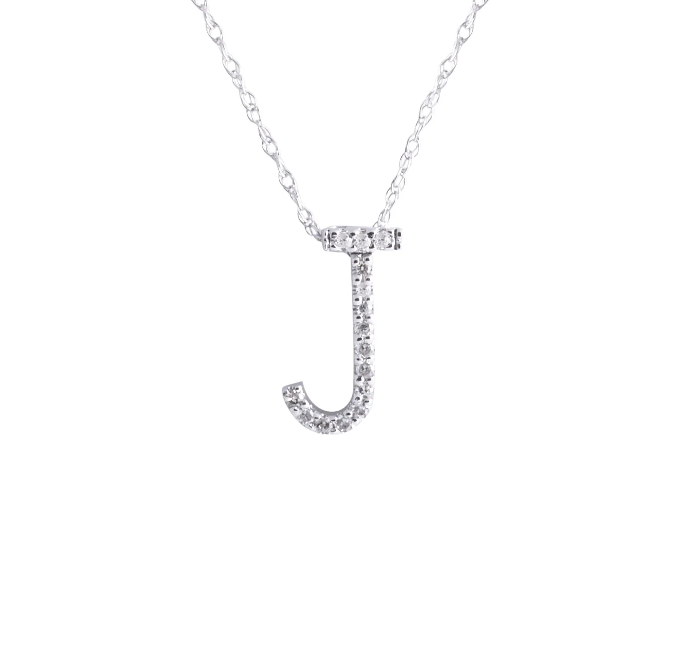 Marsha — Diamond Letter Pendant Necklace