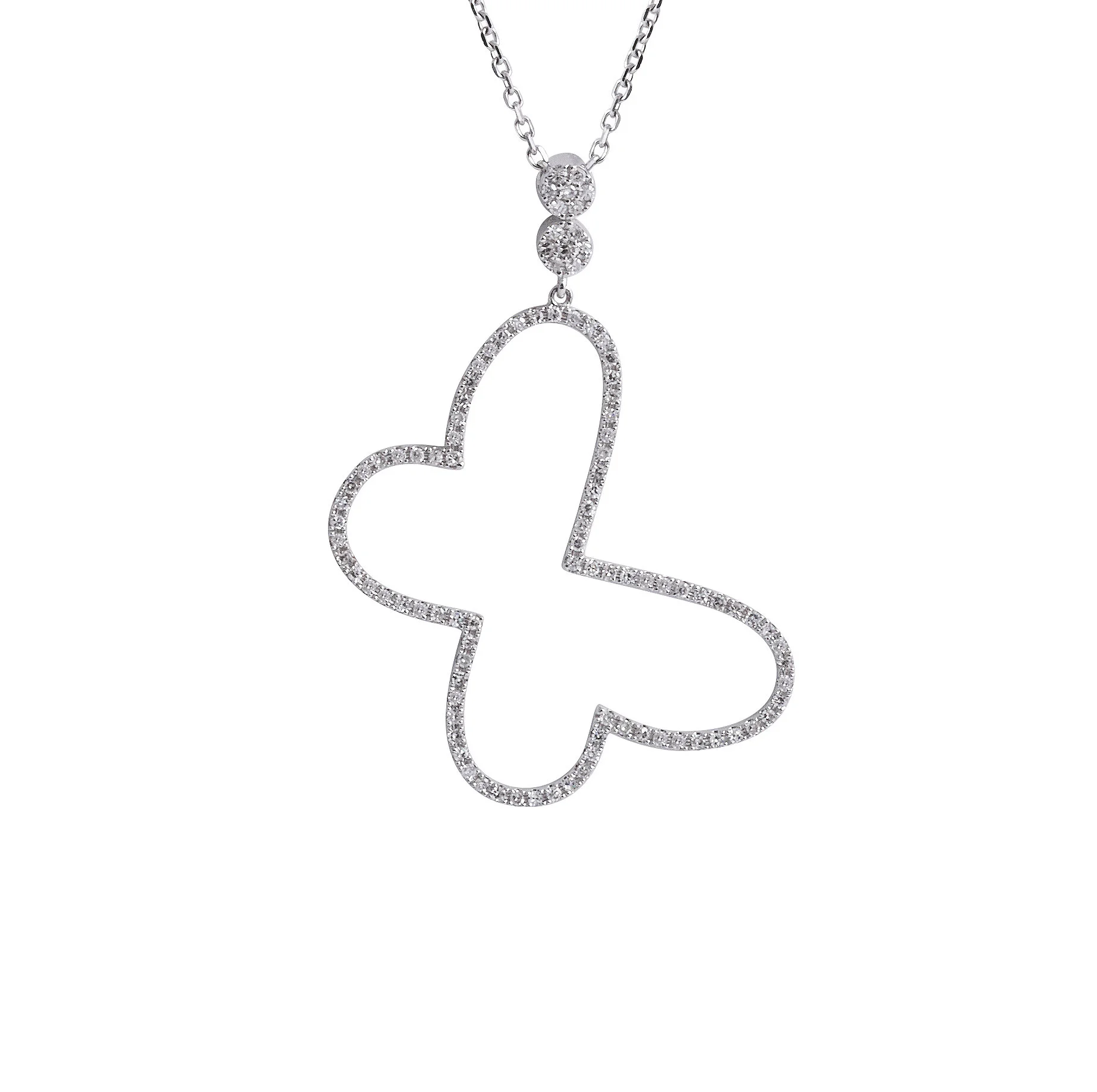 Diamond and Black Pearl Necklace