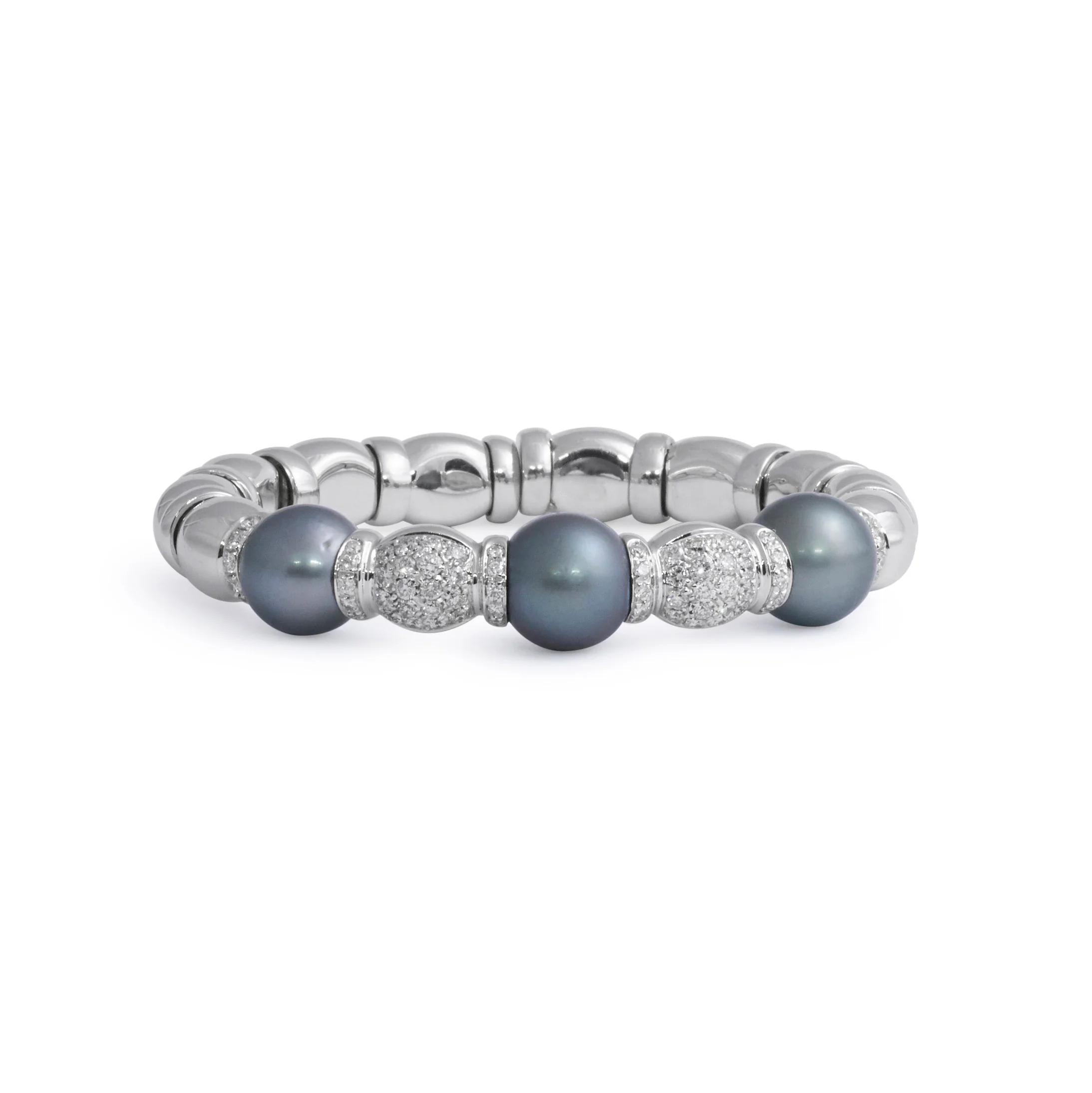 Diamond and Pearl Bracelet