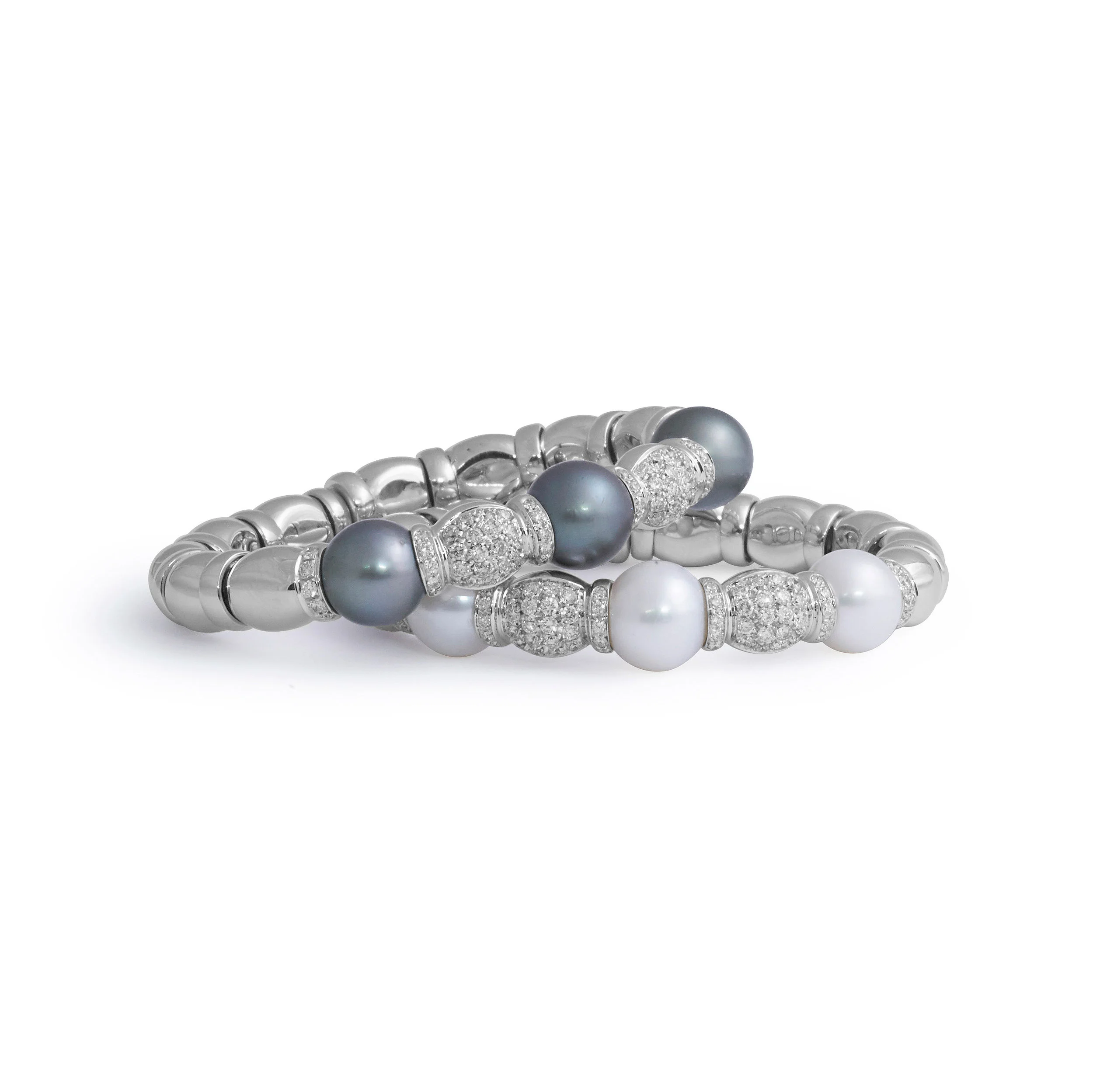 Diamond and Pearl Bracelet