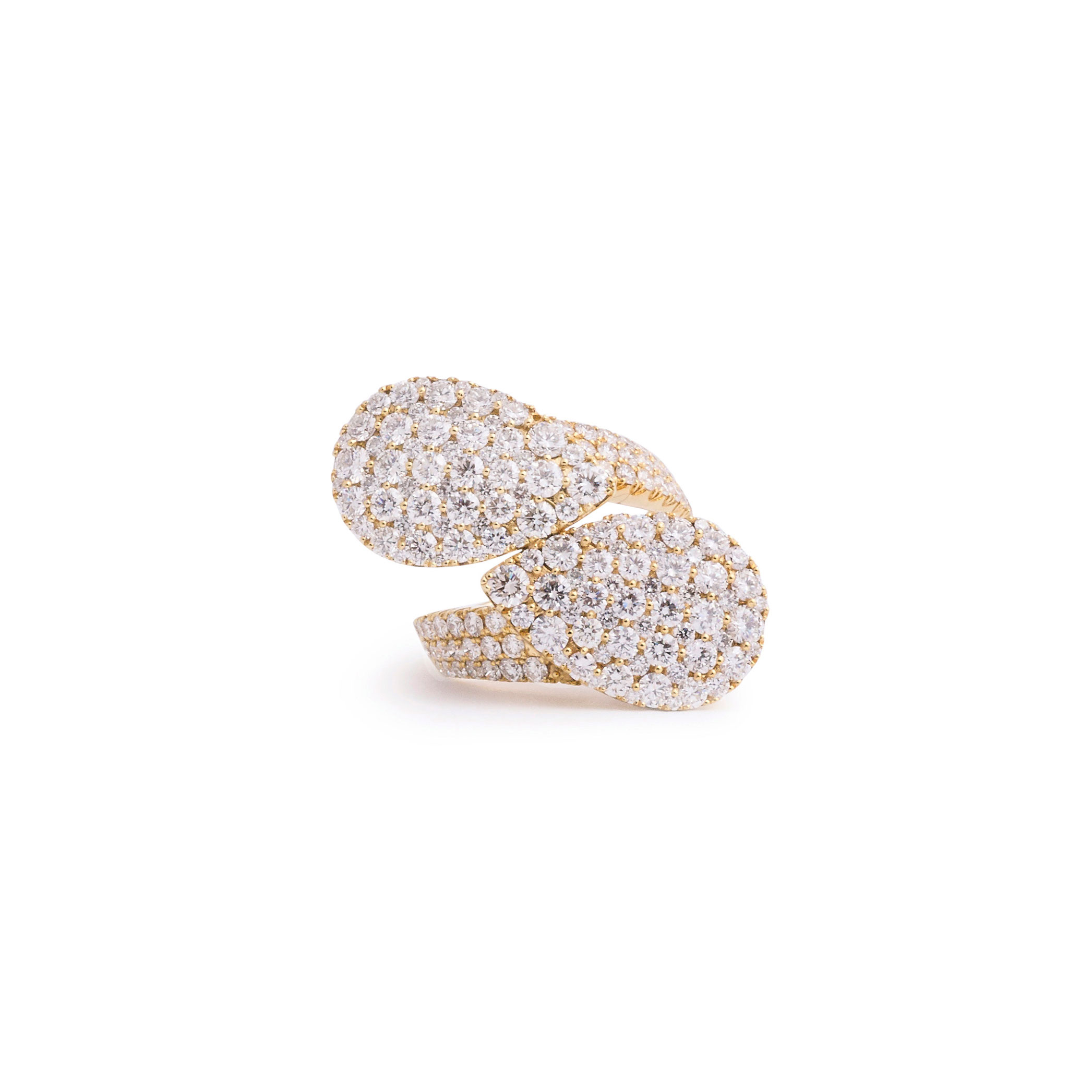 Side by Side Diamond Pears Ring