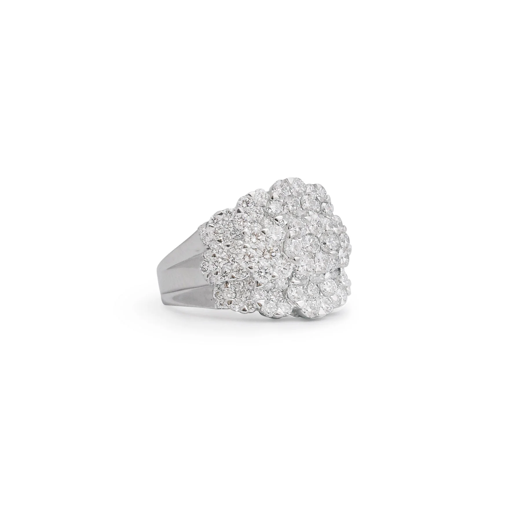Diamond Flower Clusters Fashion Ring