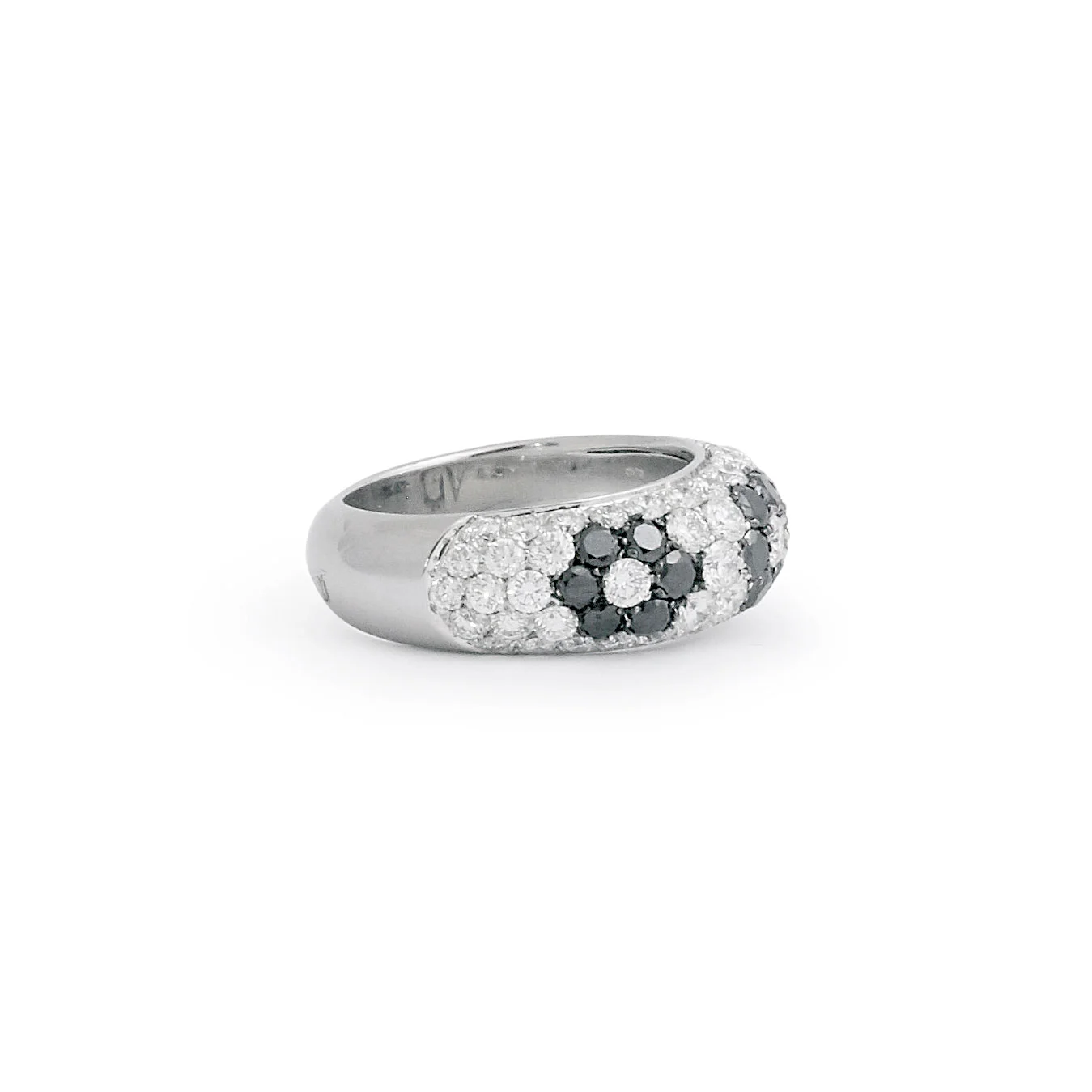 Giorgio Visconti Black and White Diamond Ring