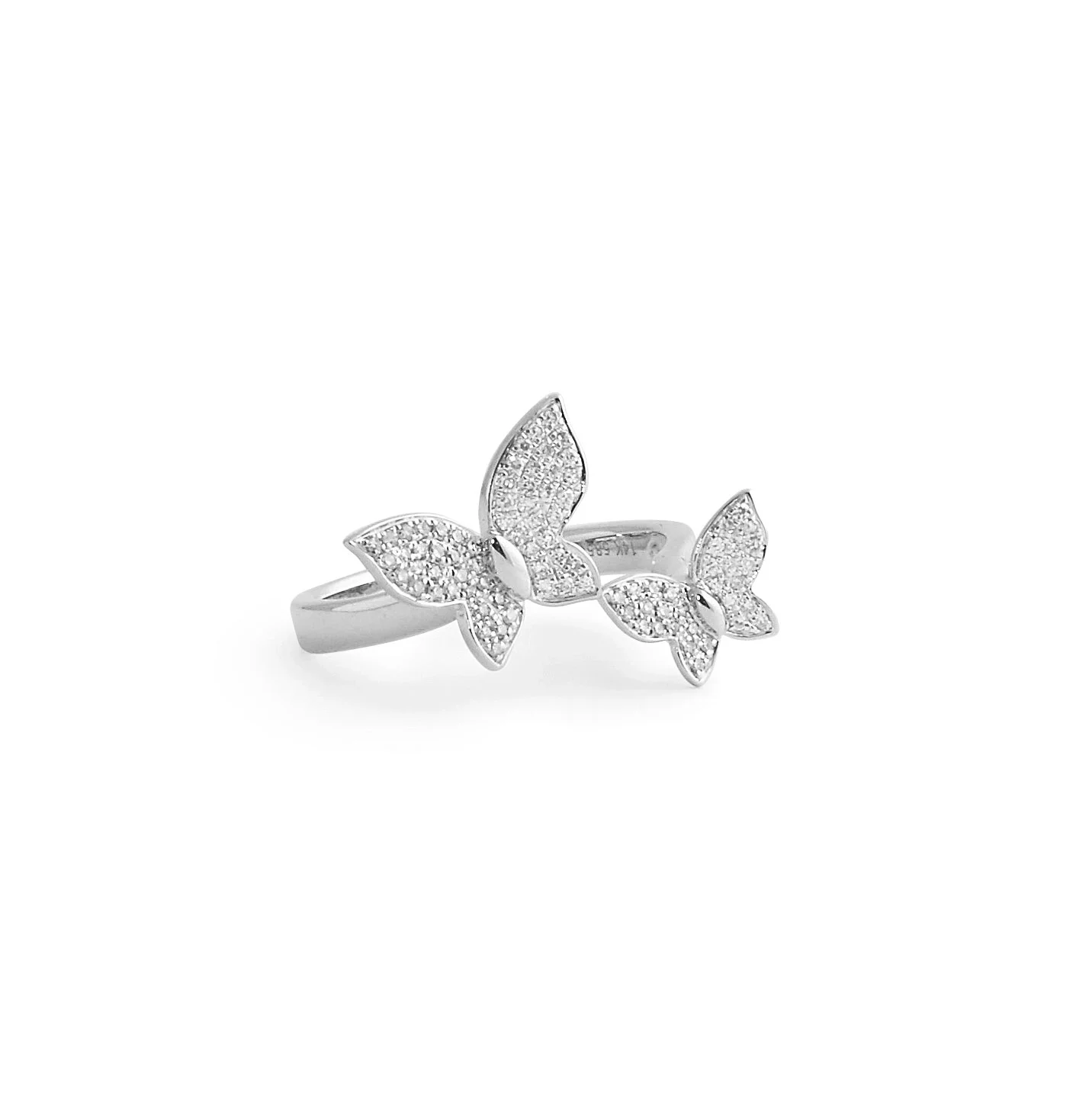Diamond Butterflies Ring