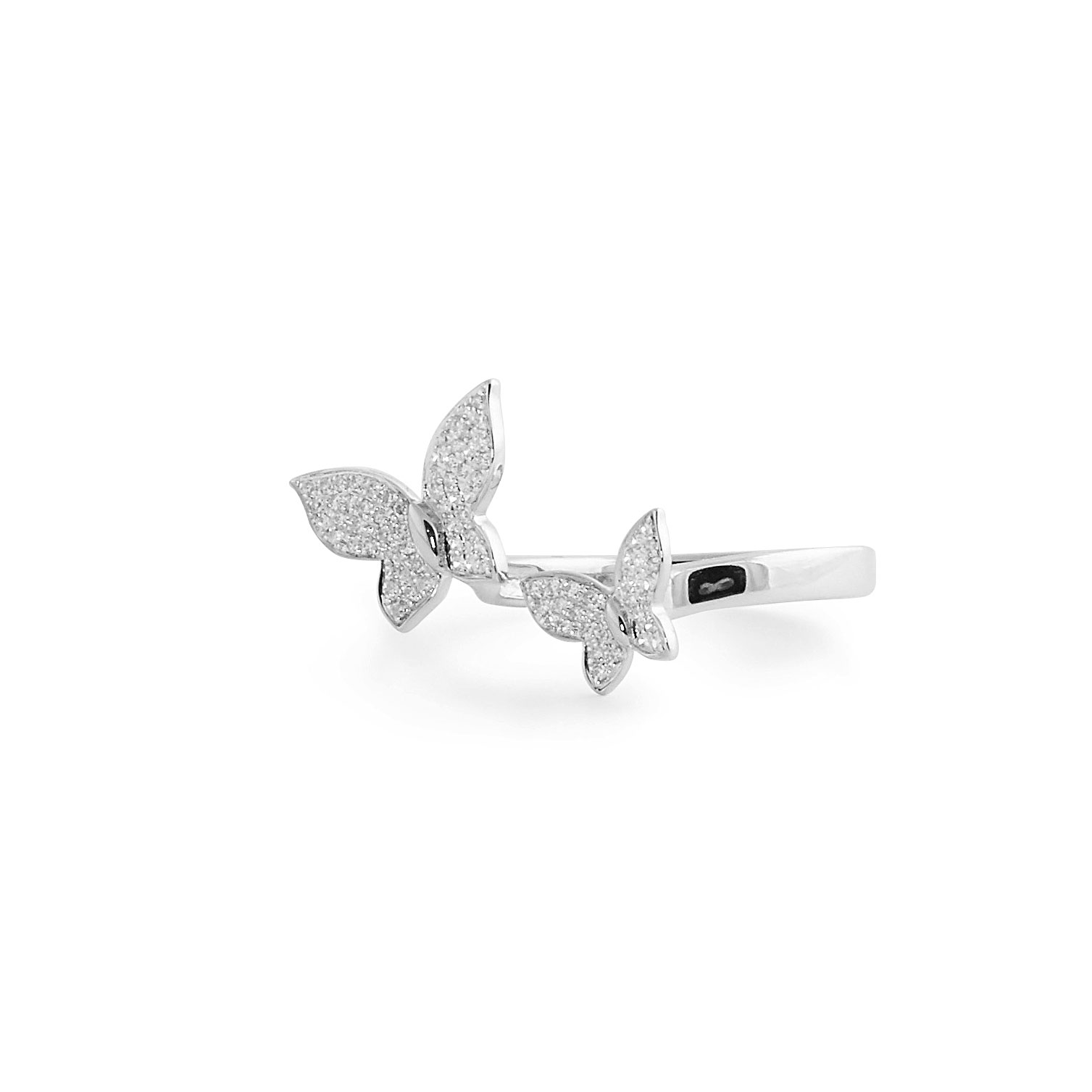 Diamond Butterflies Ring