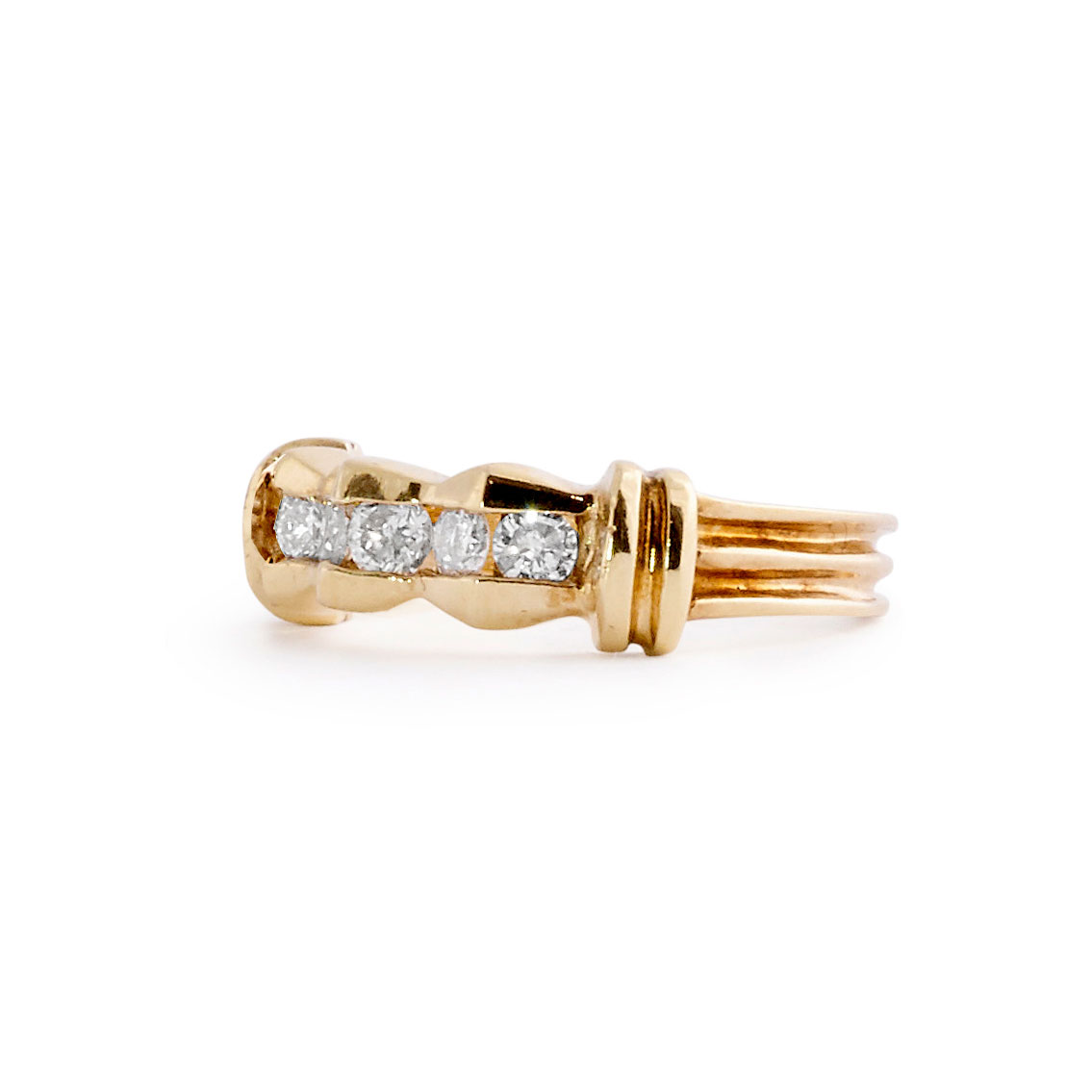 Diamond and Yellow Gold Ring