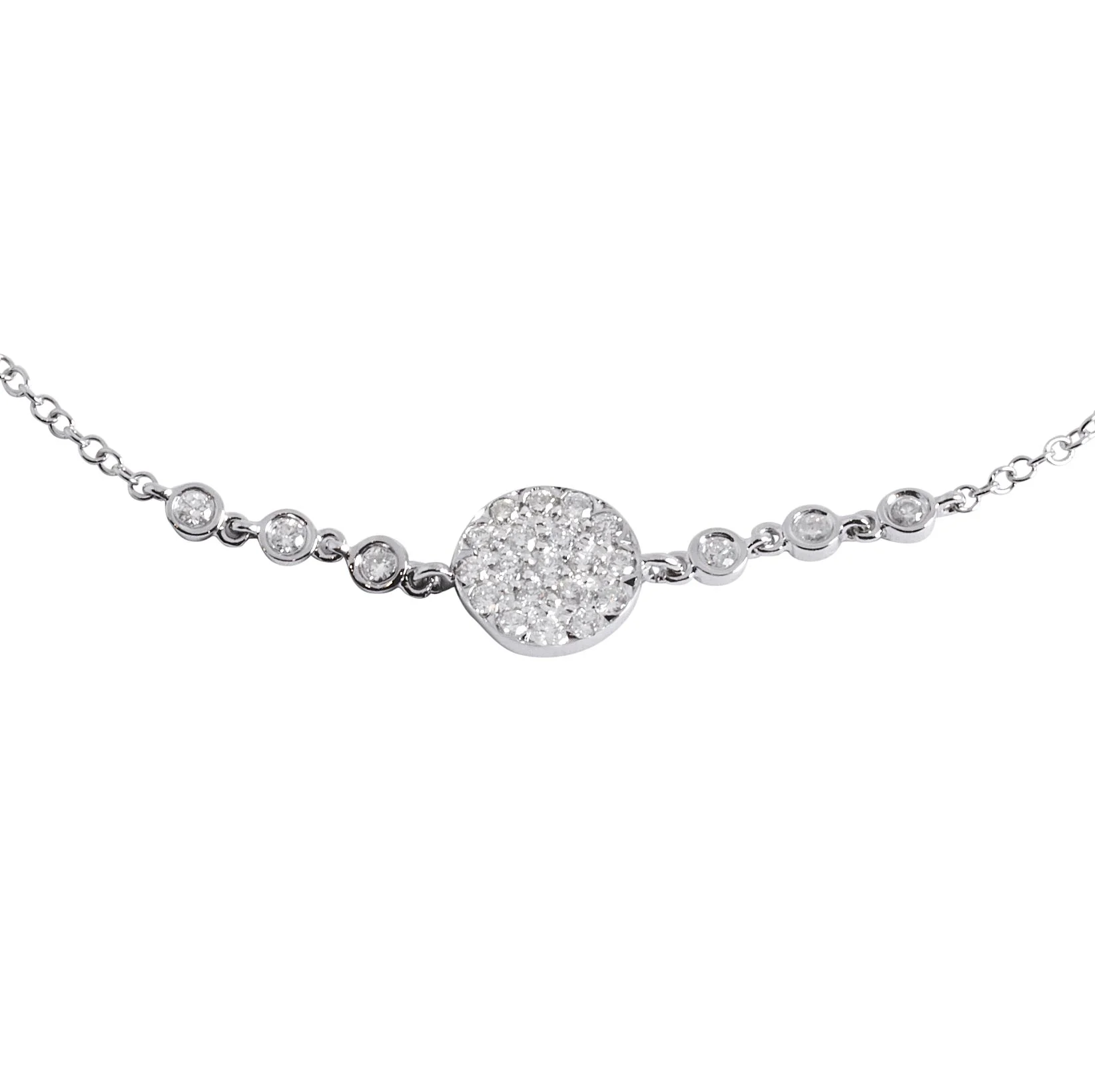 Pave Diamond Circle Bracelet
