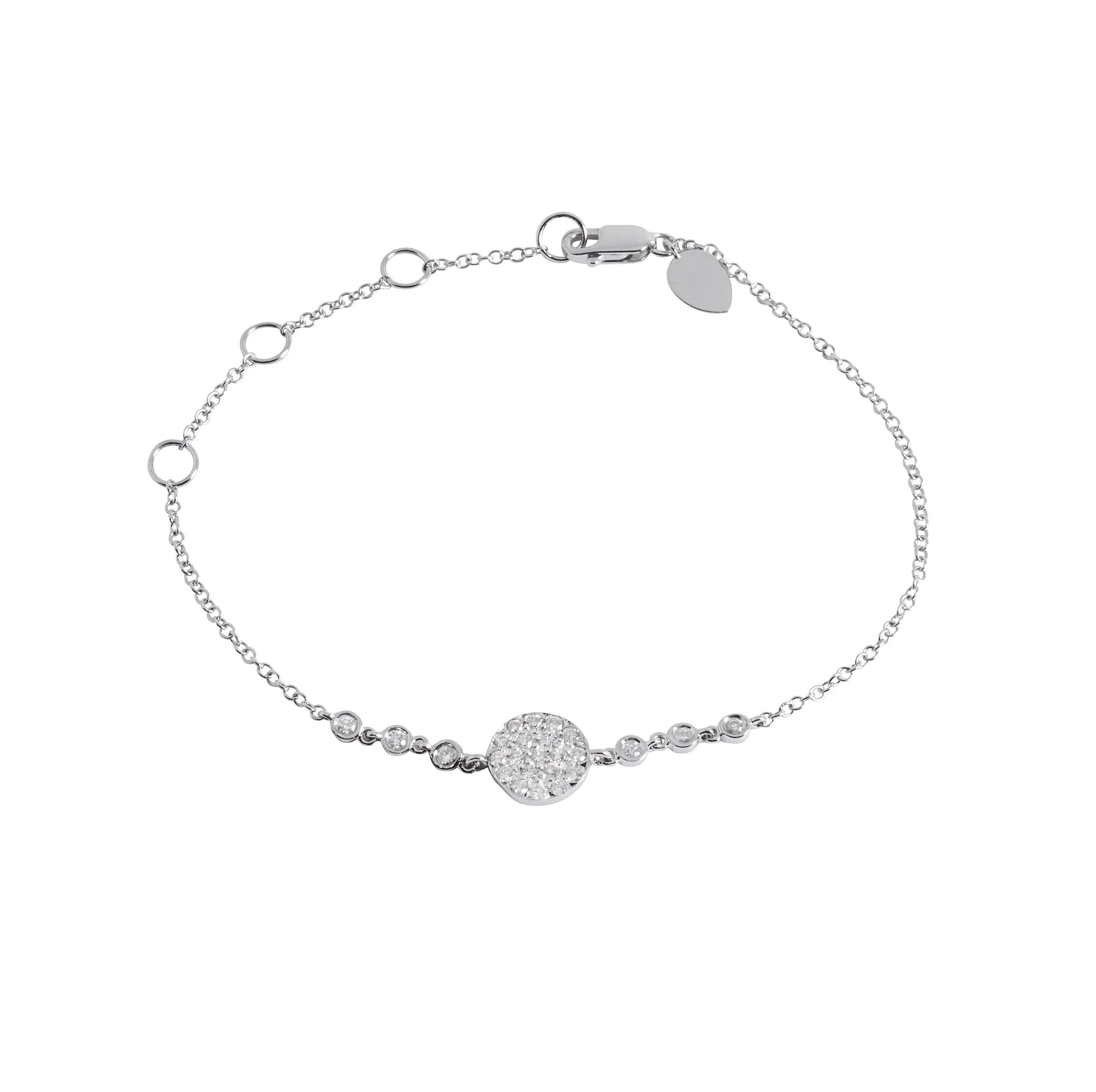 Pave Diamond Circle Bracelet
