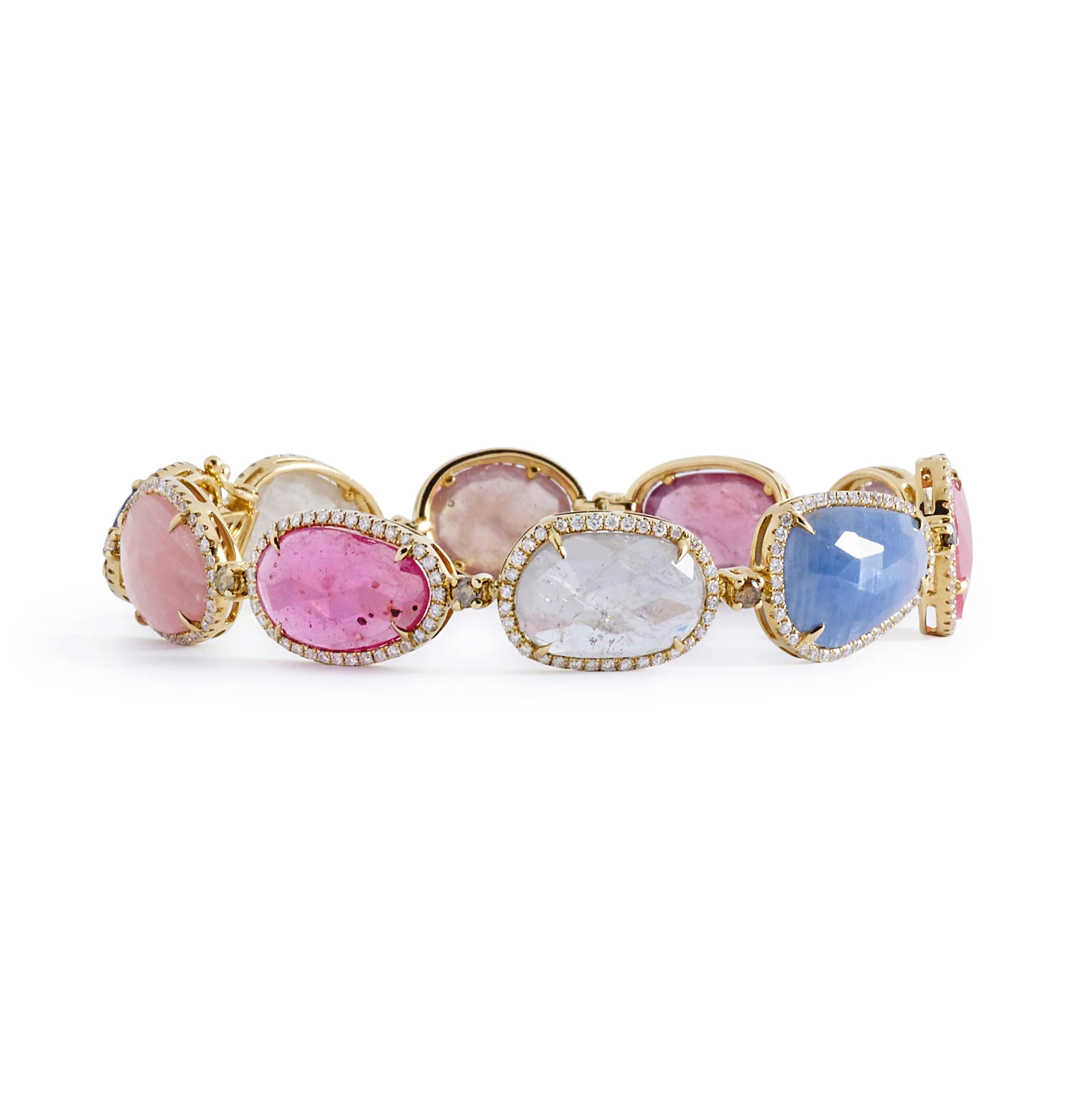Semi-Precious Stones and Diamond Bracelet
