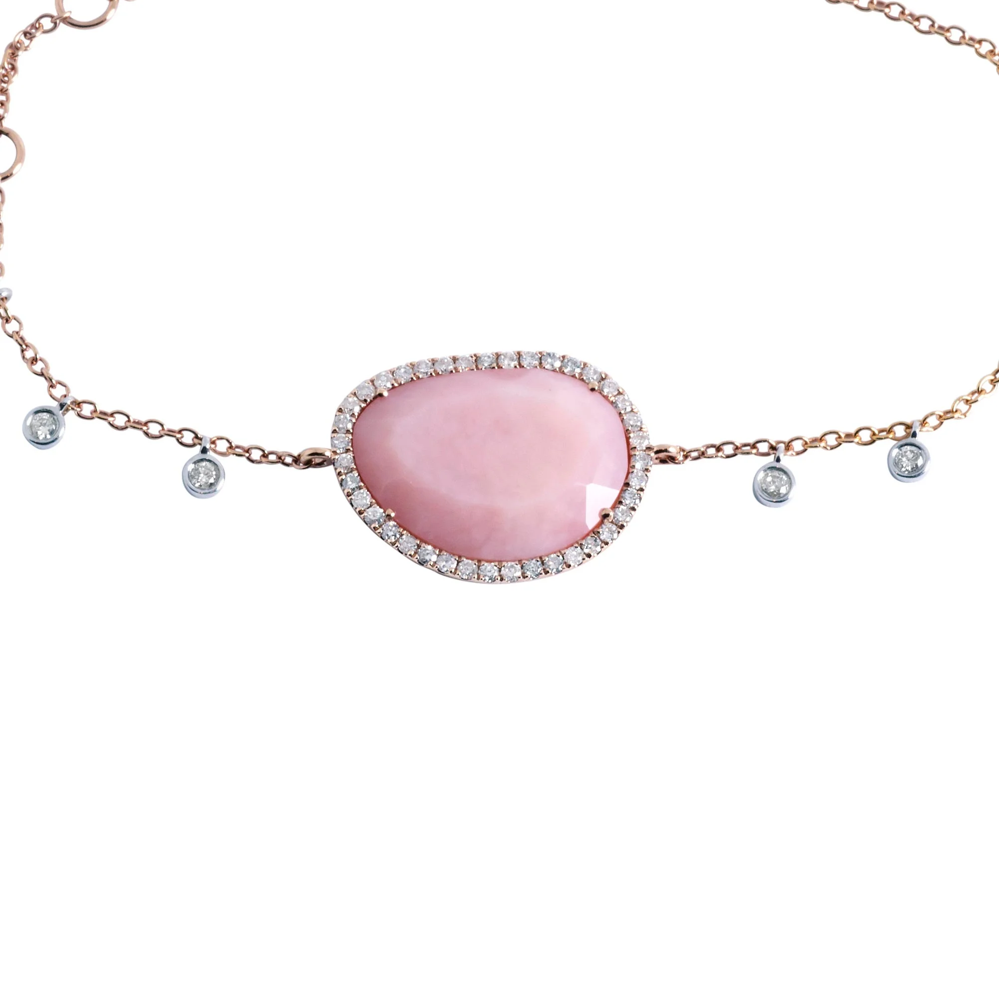 Pink Sapphire and Diamond Bracelet