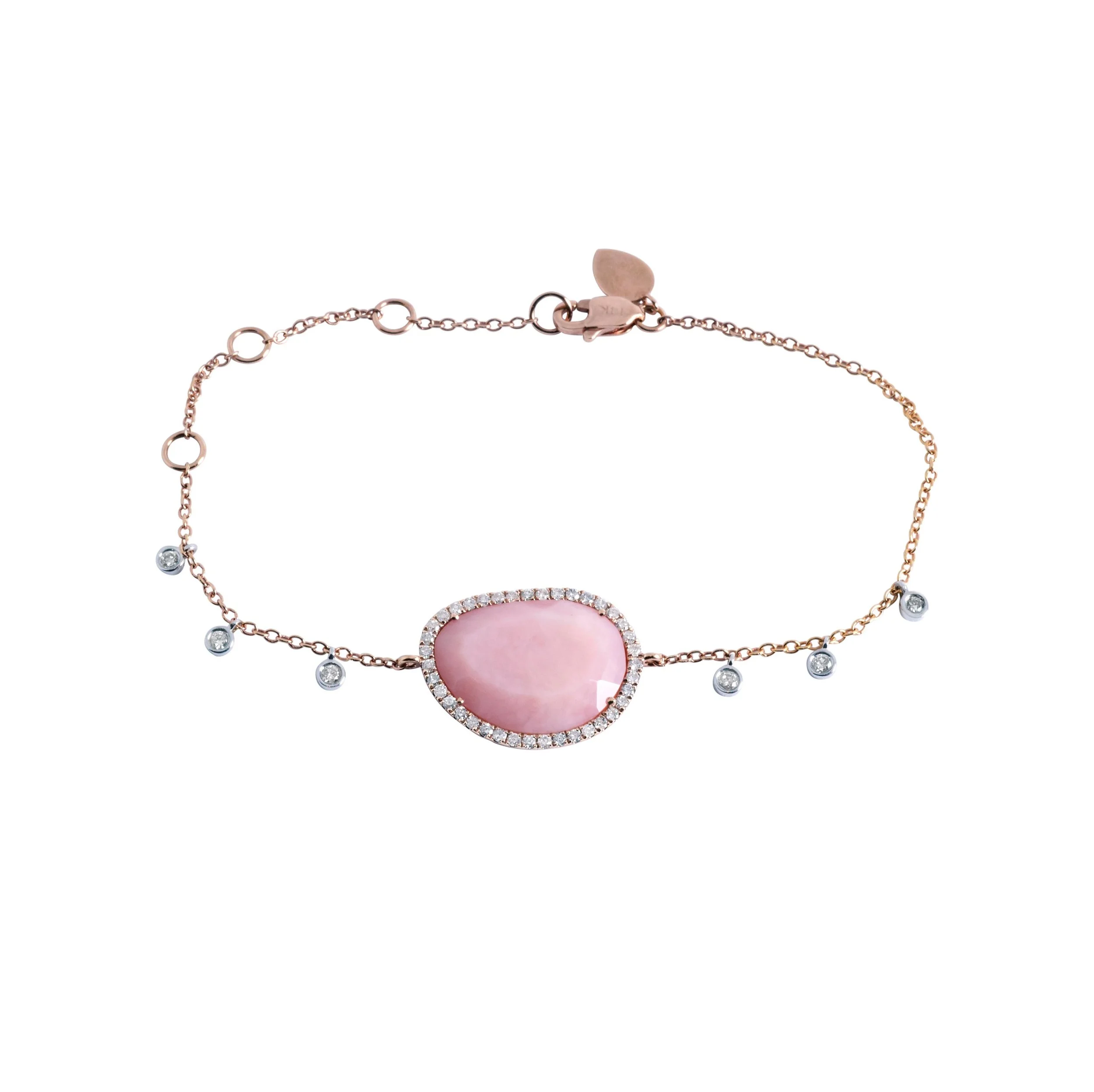 Pink Sapphire and Diamond Bracelet