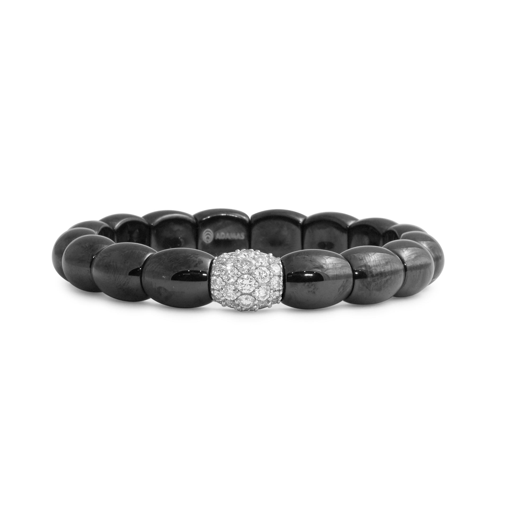 Black Ceramic and Diamond Bracelet