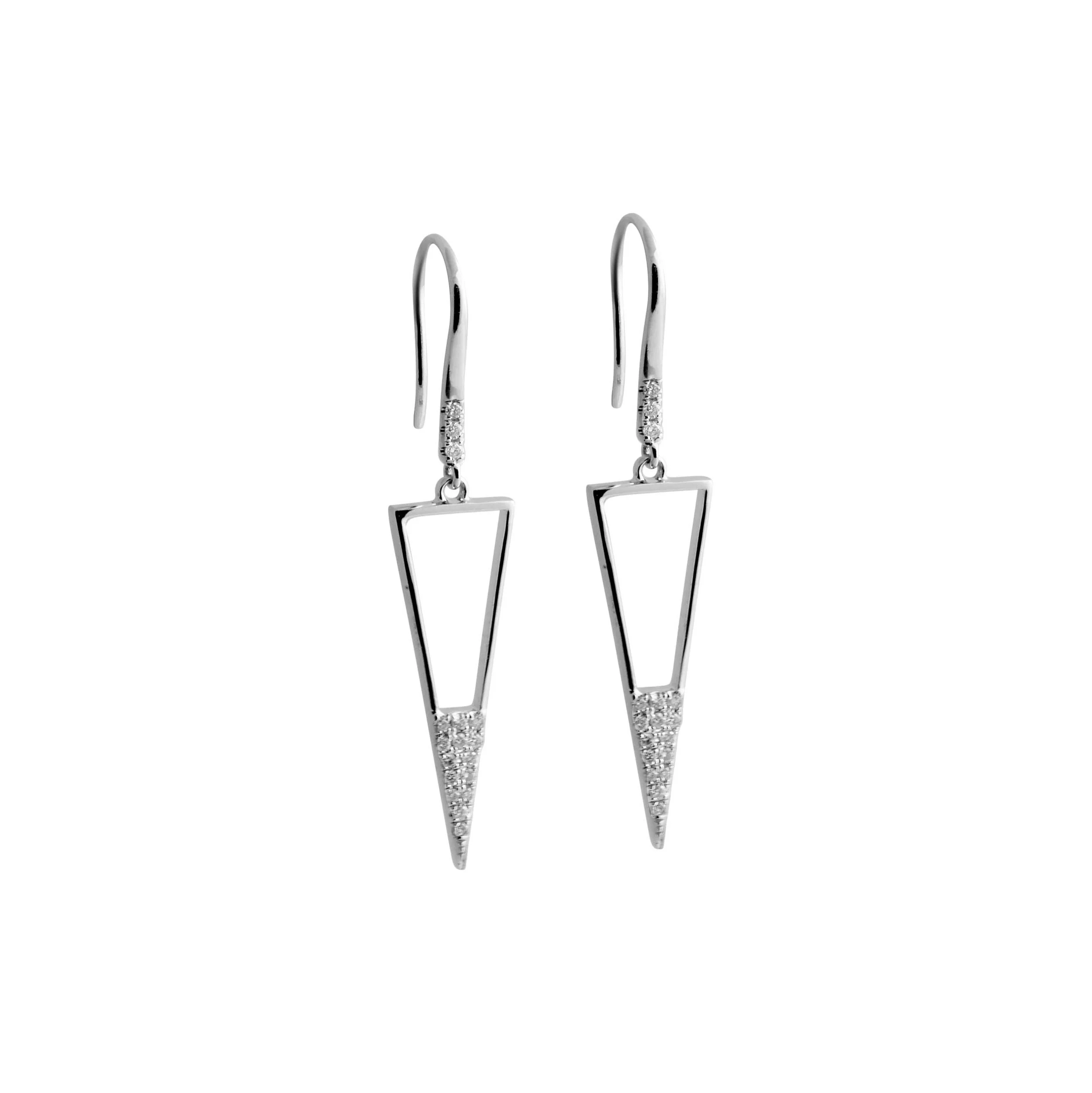 Hanging Triangle Earrings