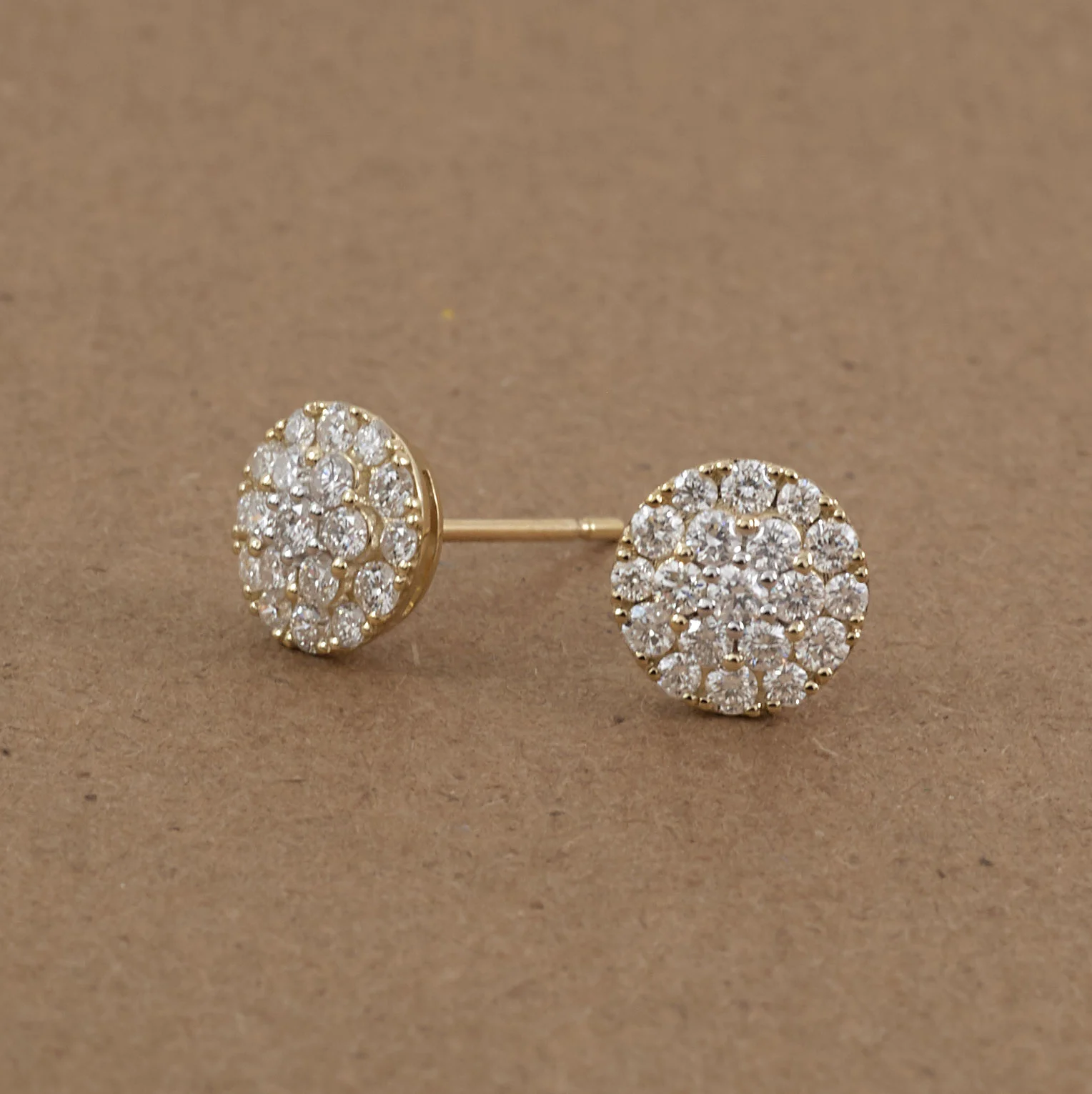 Diamond Pavé Stud Earrings