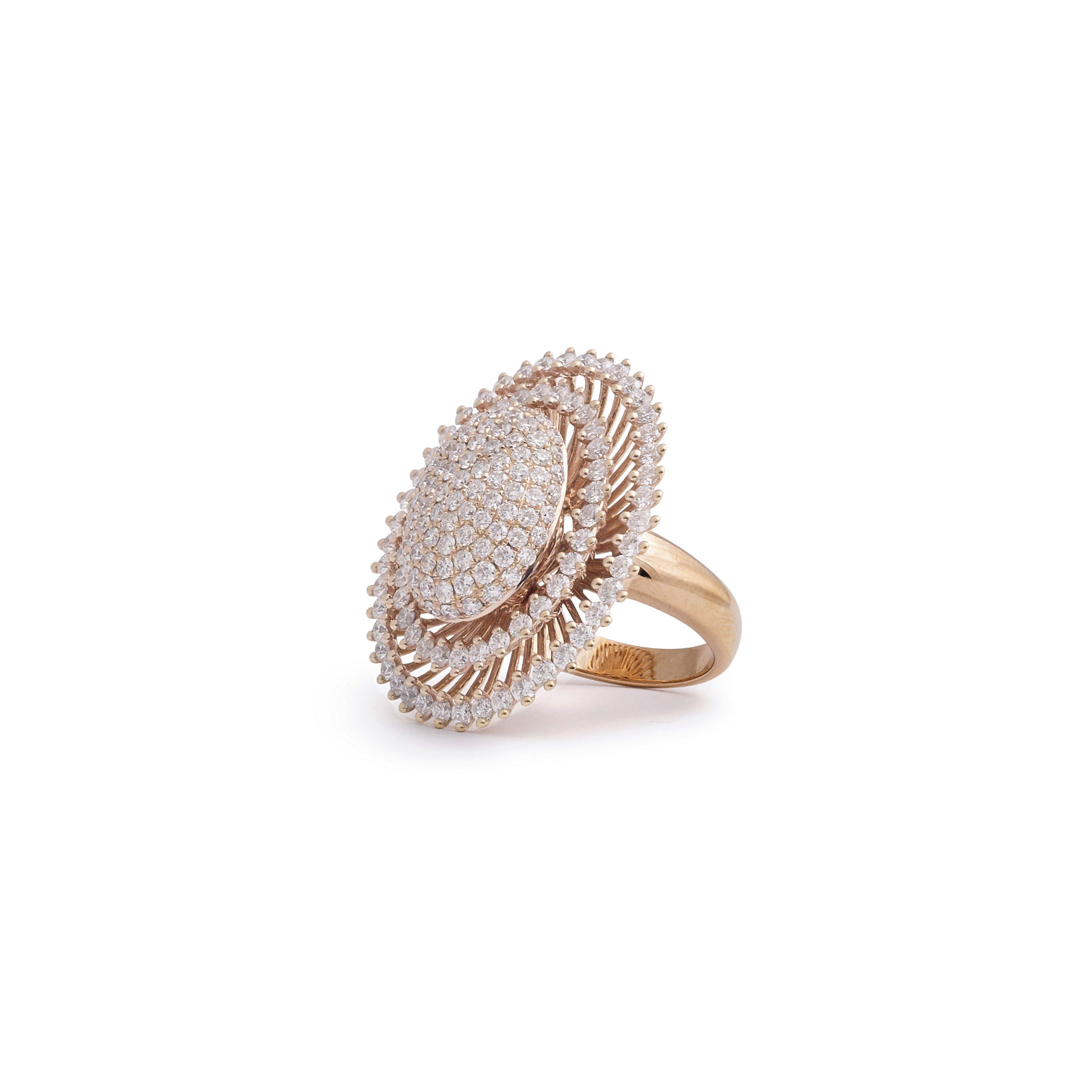 Diamond Sunburst Ring