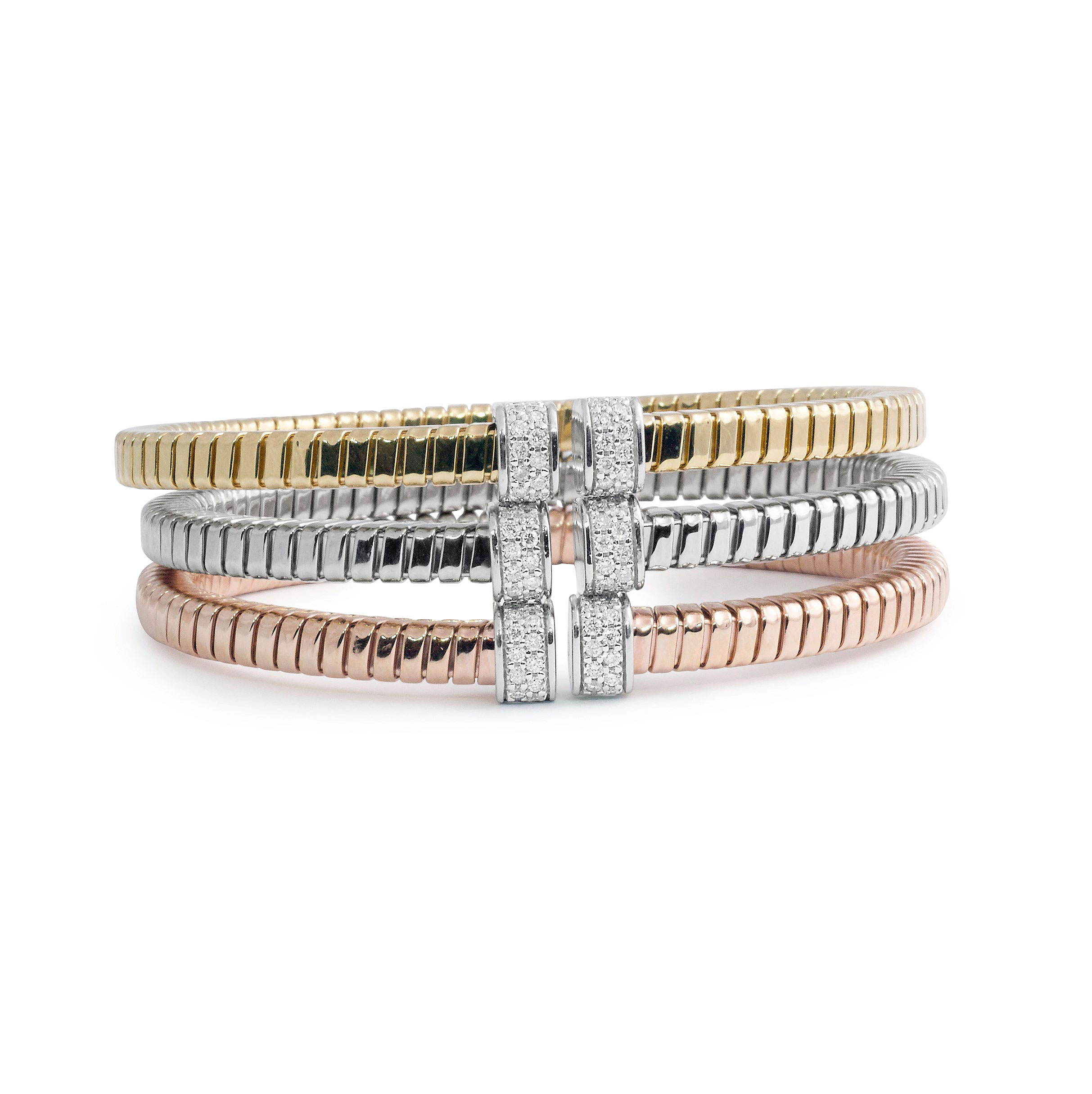 Rose Gold and Diamond Cuff