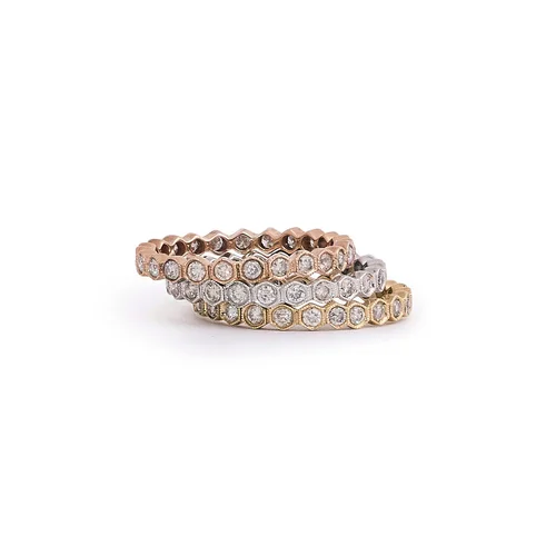 Tri Gold Stack Rings Tri Gold Stackable Rings