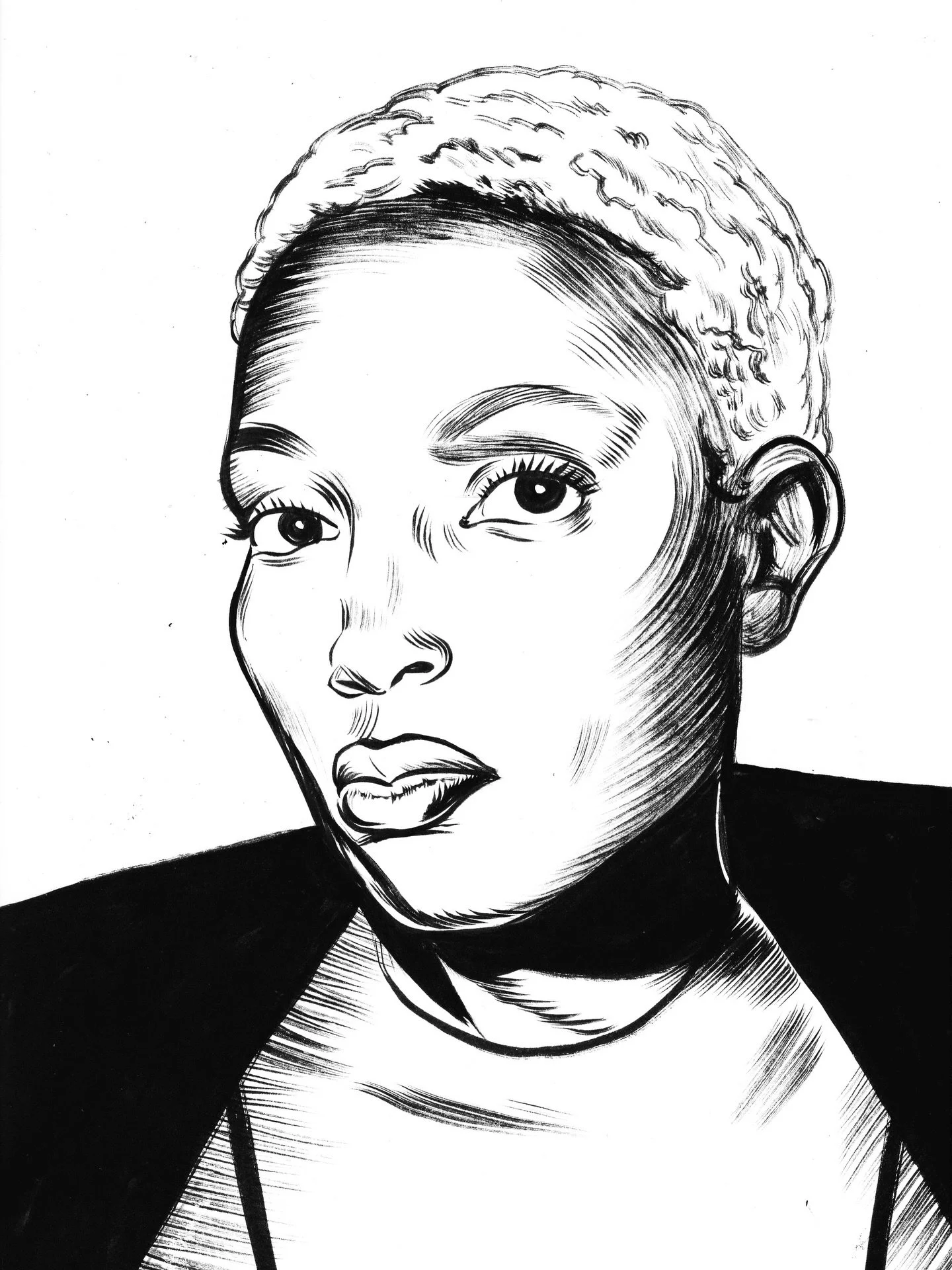 20 ink brush portraits for The Meaningful Shift podcast to wrap out 2025