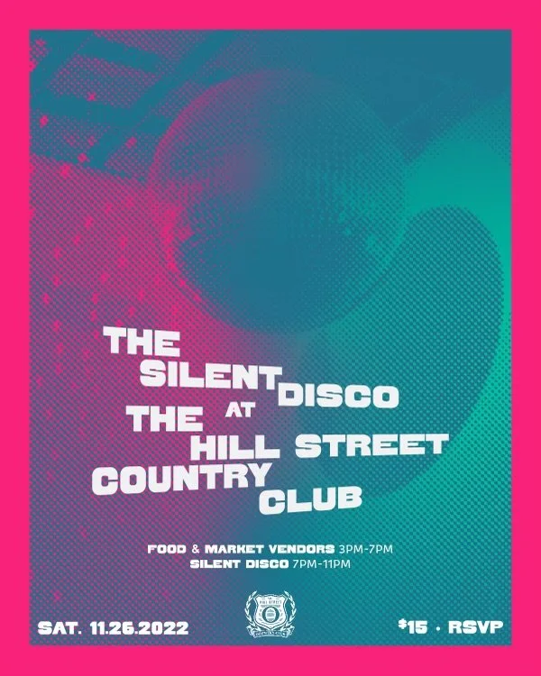 the silent disco november 2022 flyer