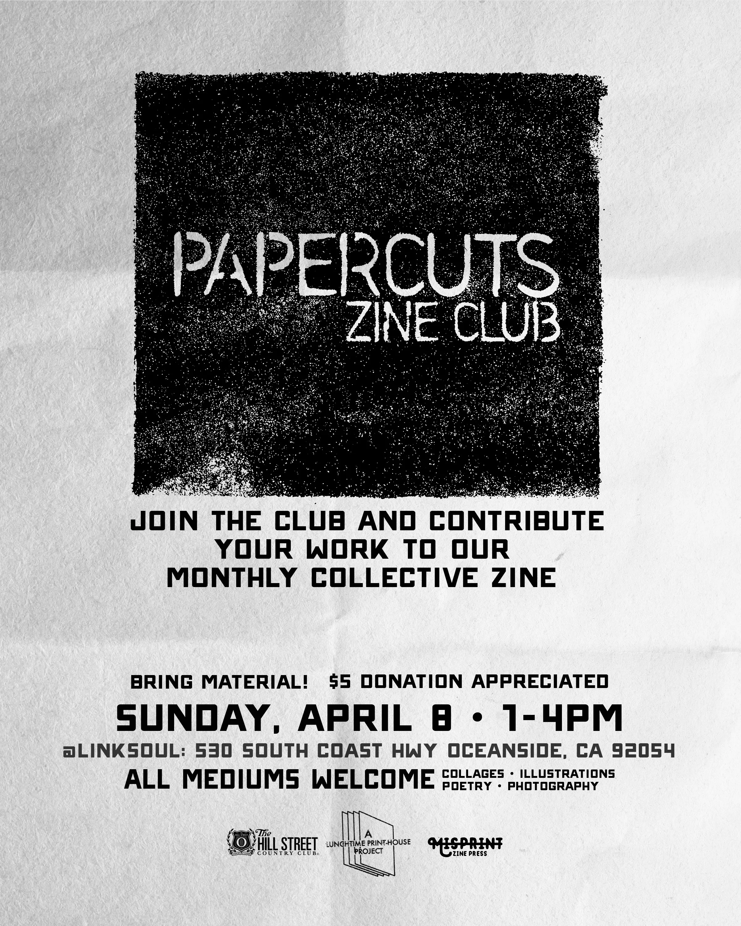 Papercuts | Zine Club April Meetup